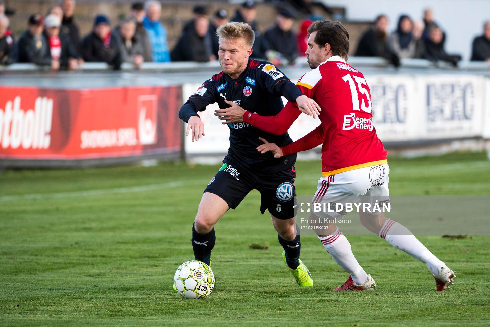 Helsingborgs Andreas Landgren och Degerfors Sebastian