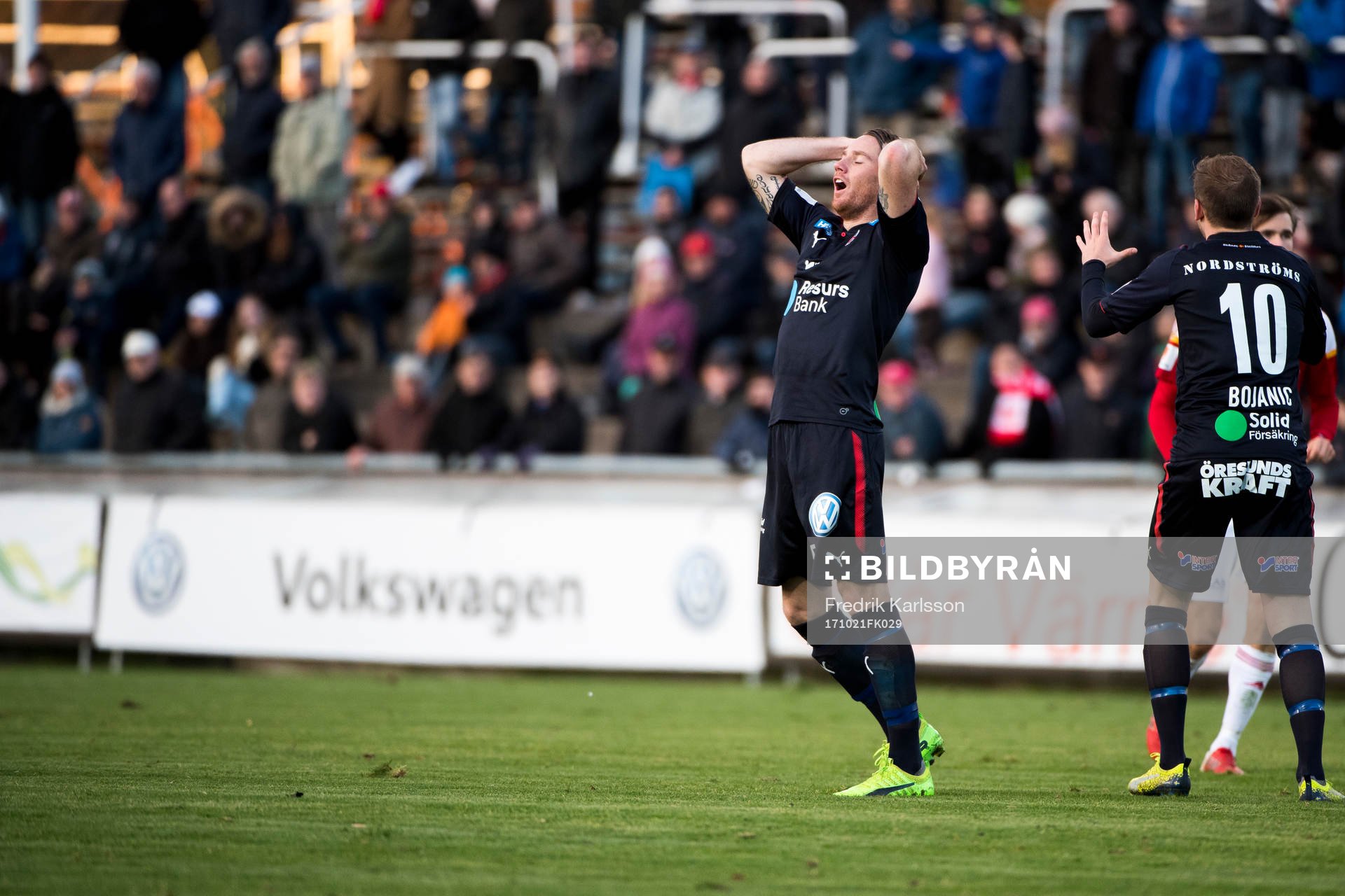 Helsingborgs Johan Persson deppar