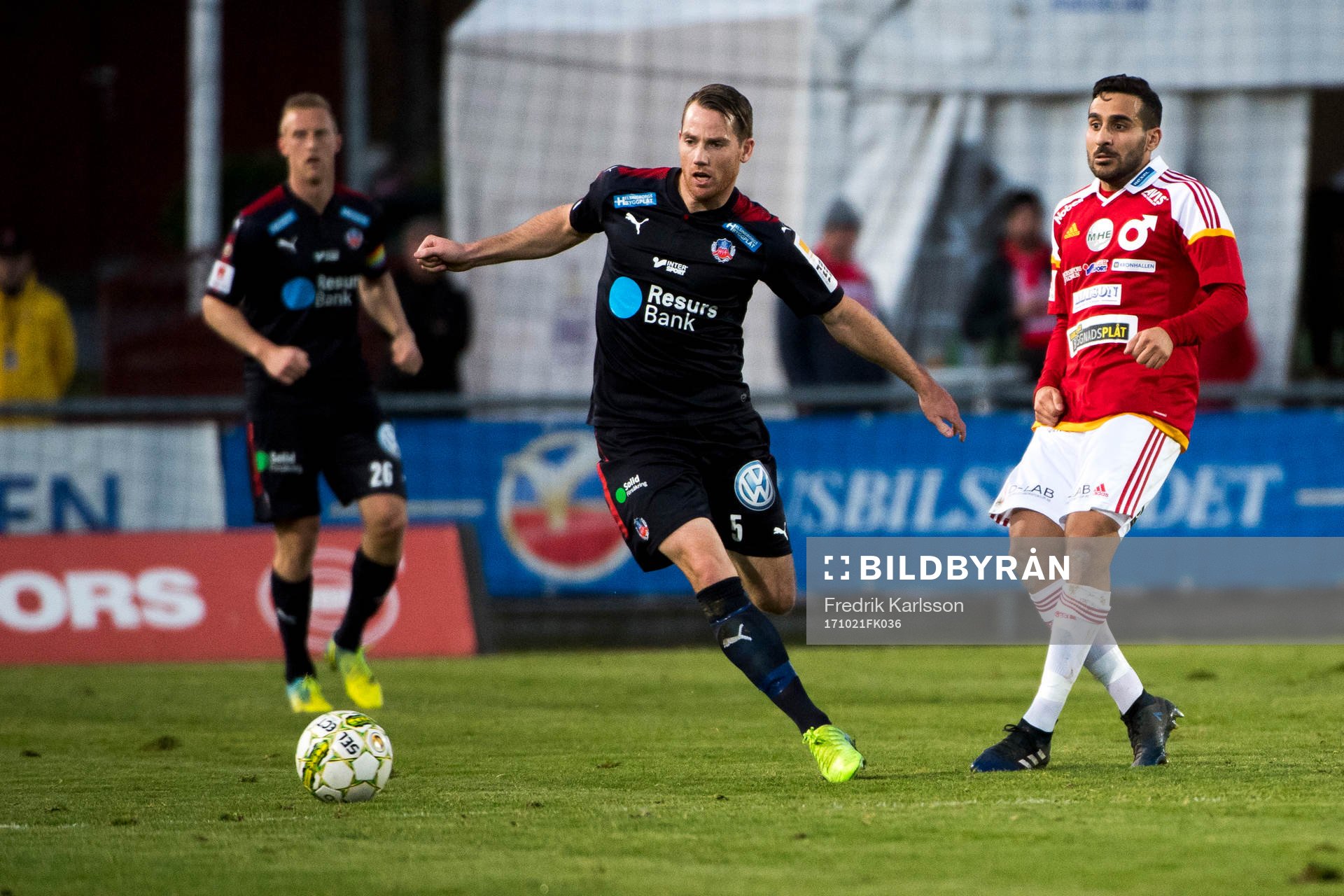 Helsingborgs Johan Persson och Degerfors Sargon Abraham