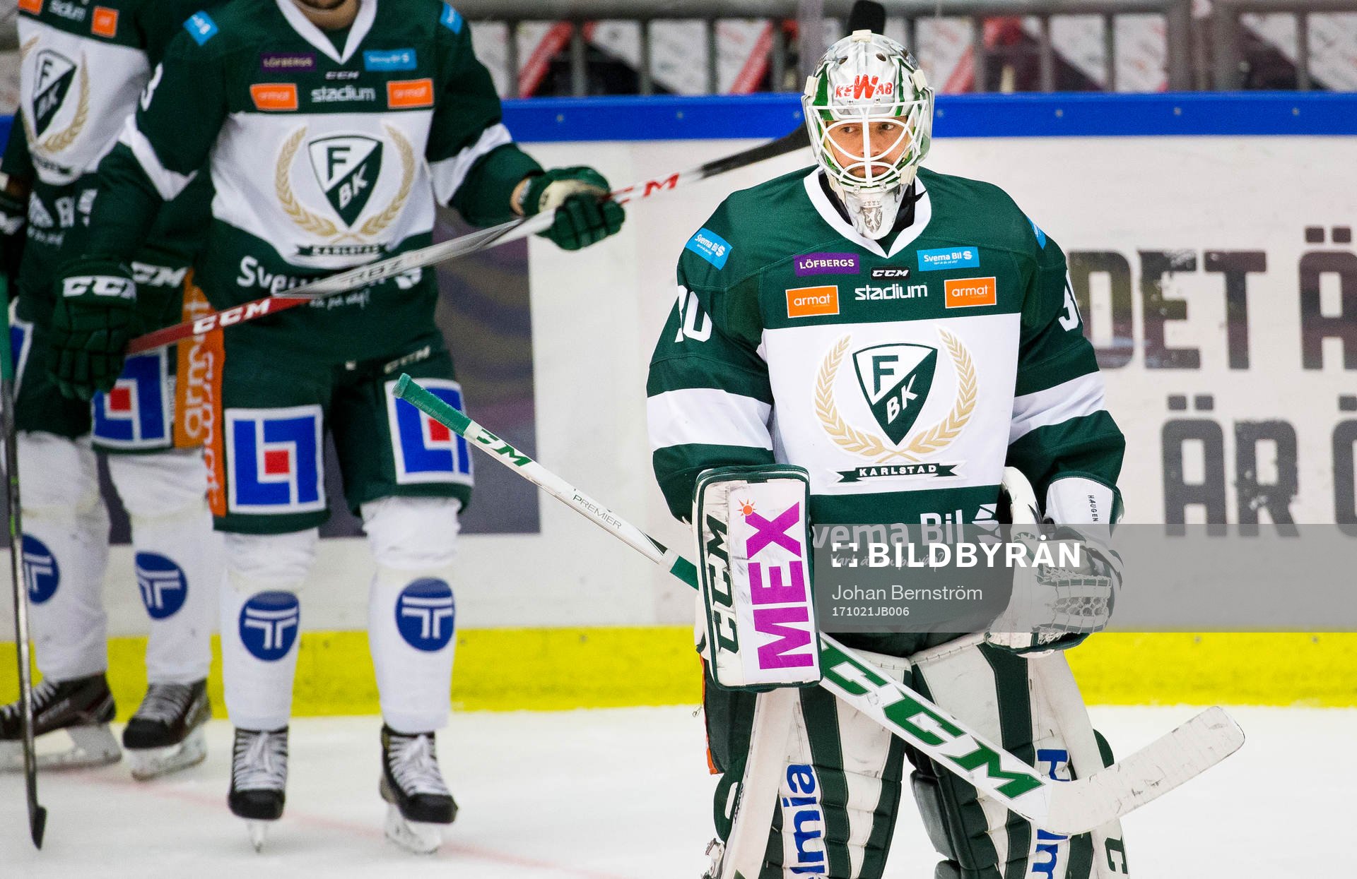 Färjestads målvakt Lars Haugen
