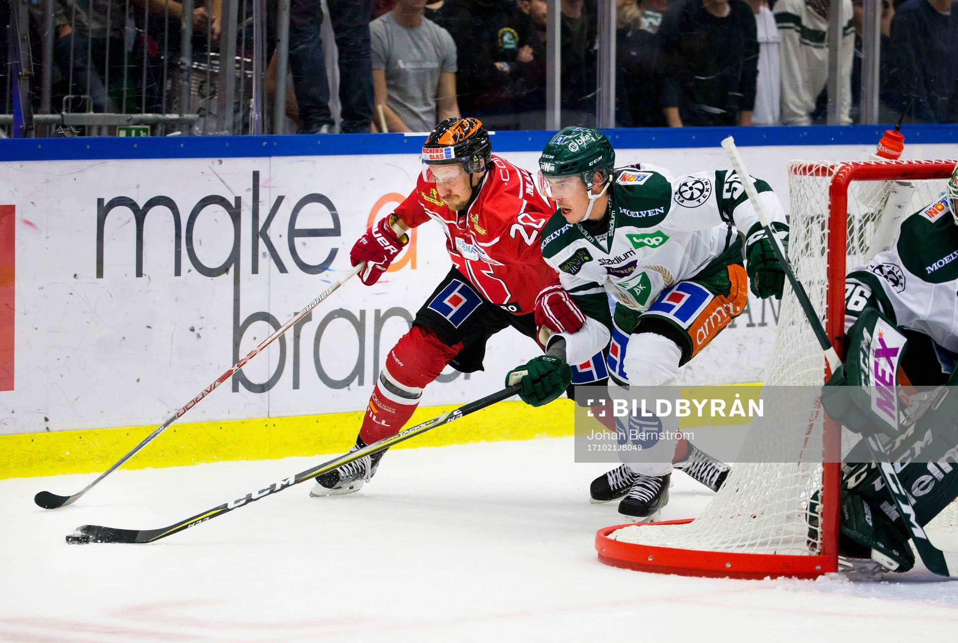 Örebros Marcus Weinstock och Färjestads Sebastian Erixon
