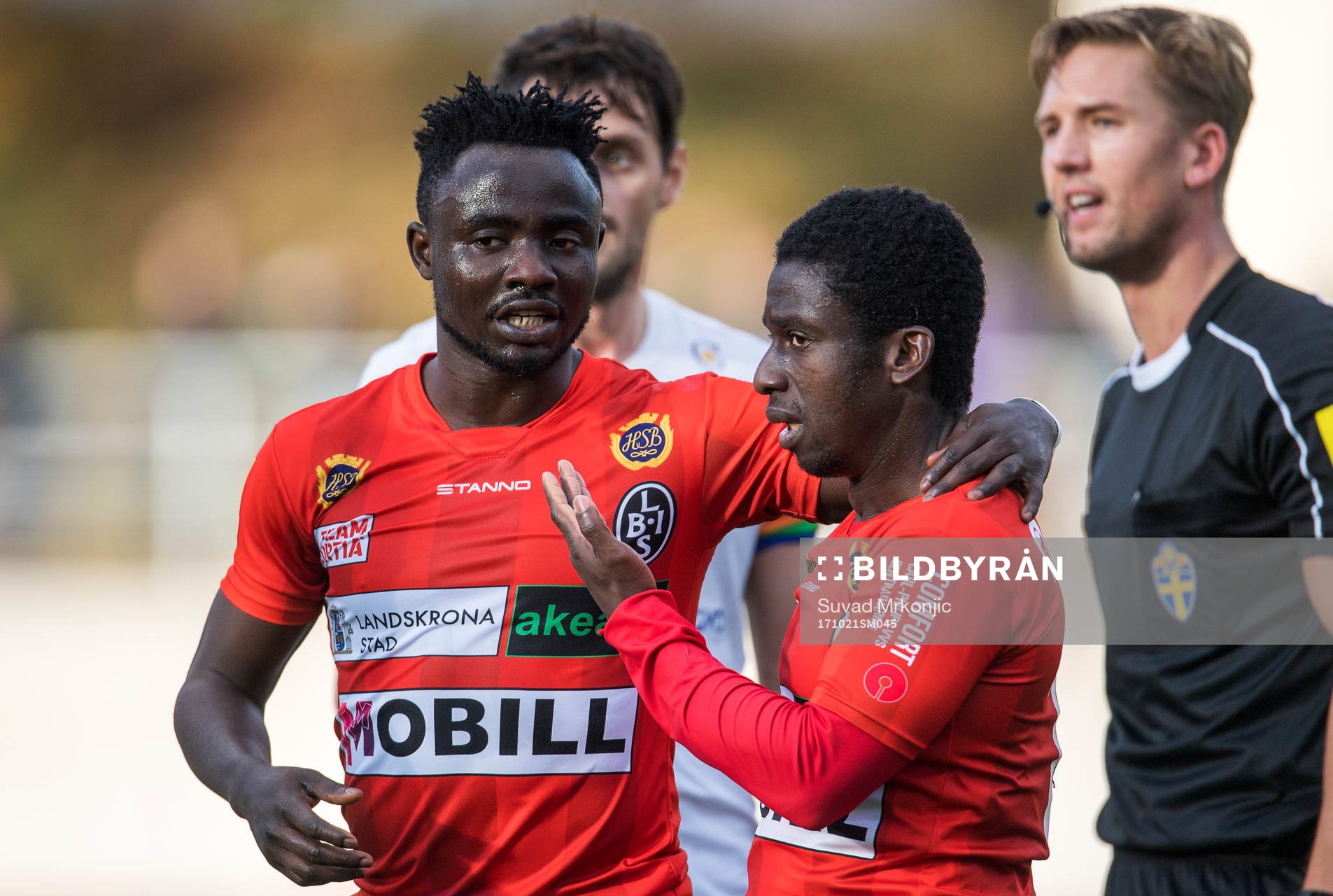 Landskronas Thierry Zahui och Edafe Egbedi