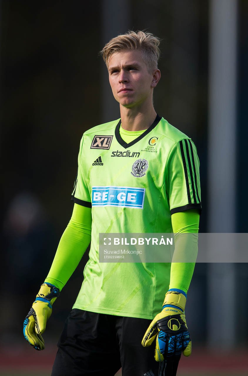 Oskarshamns målvakt Oliver Bergman