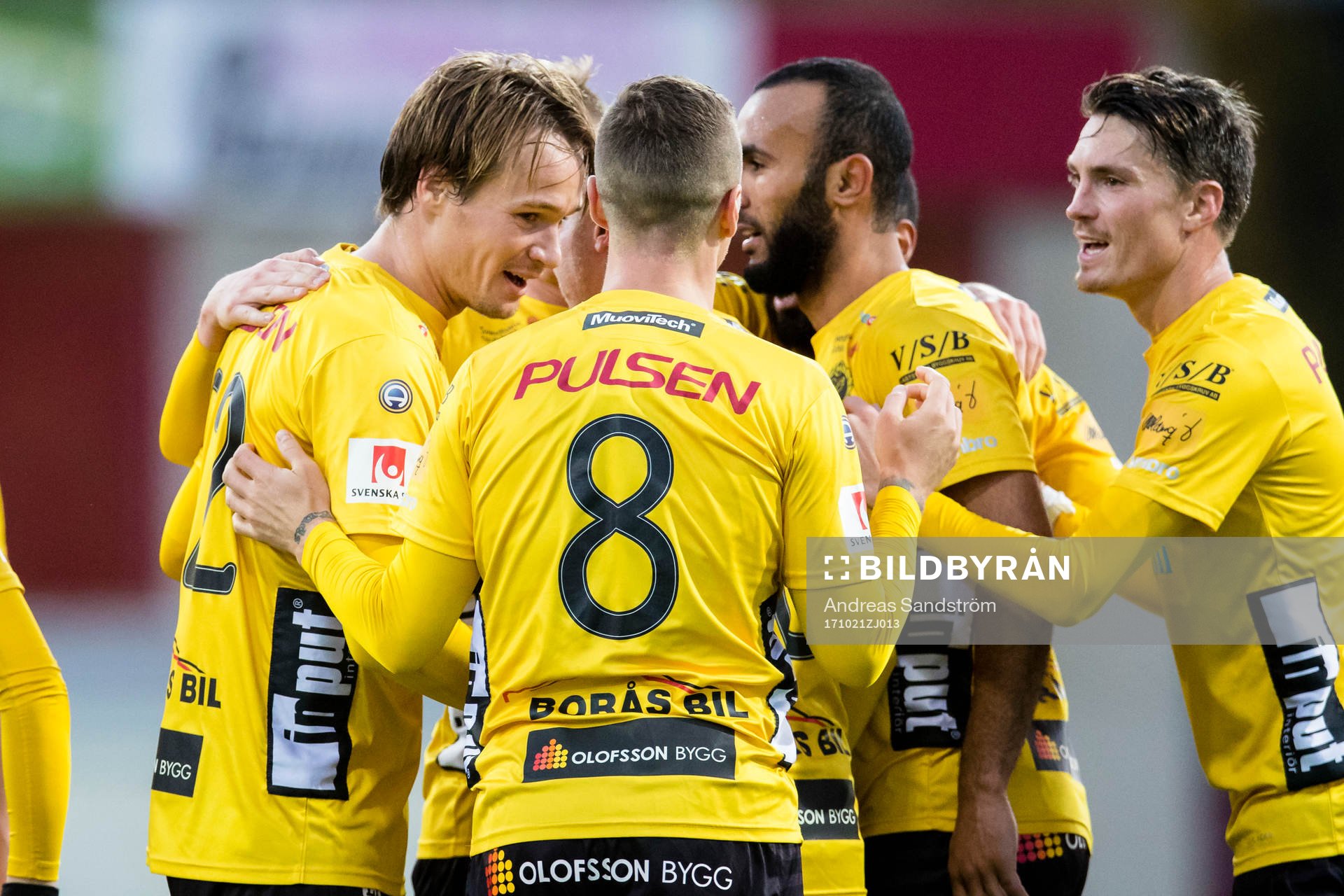 Elfsborgs Viktor Prodell (v) gör 2-3 och jublar med