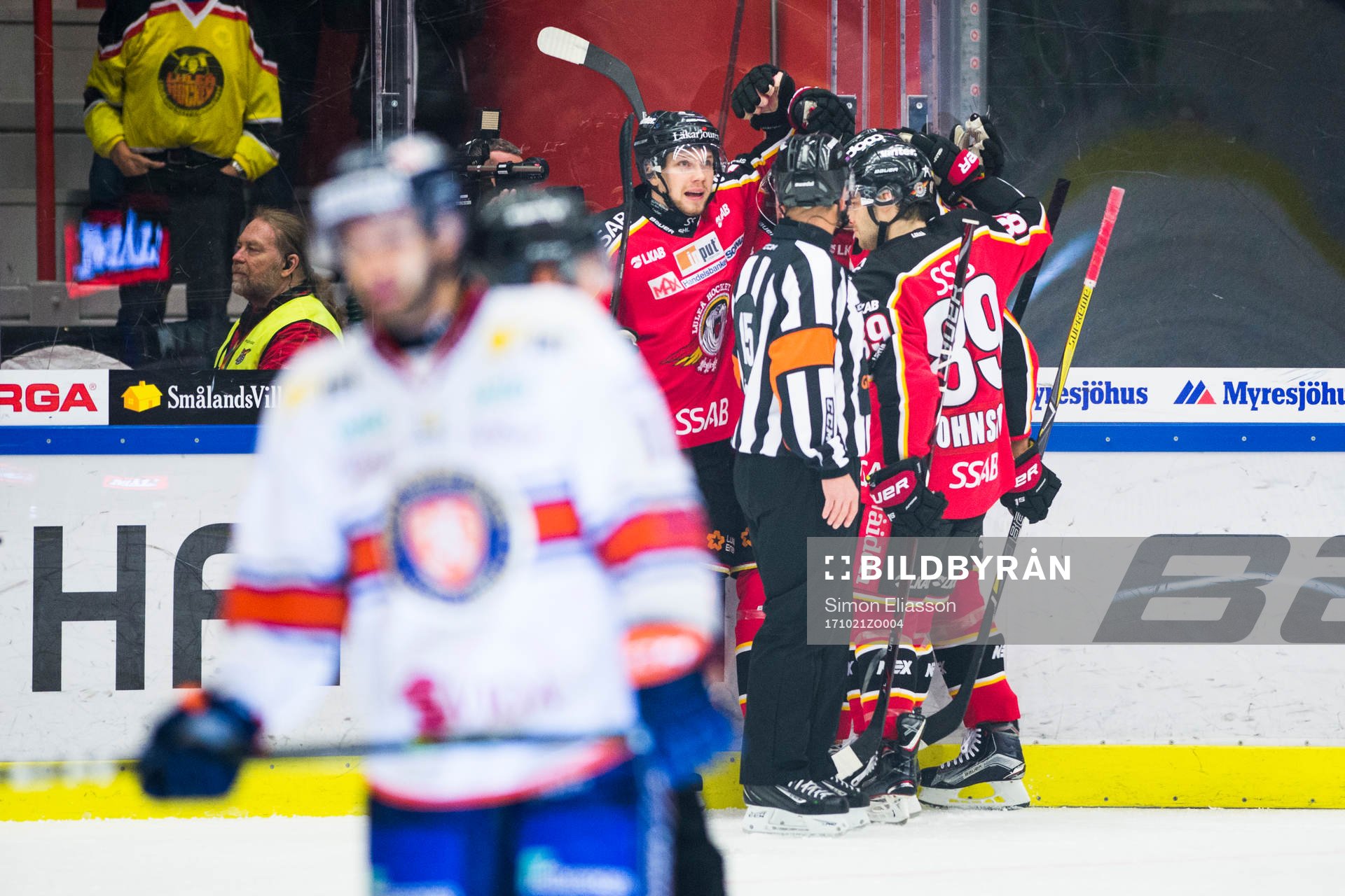 Luleås Petter Emanuelsson jublar