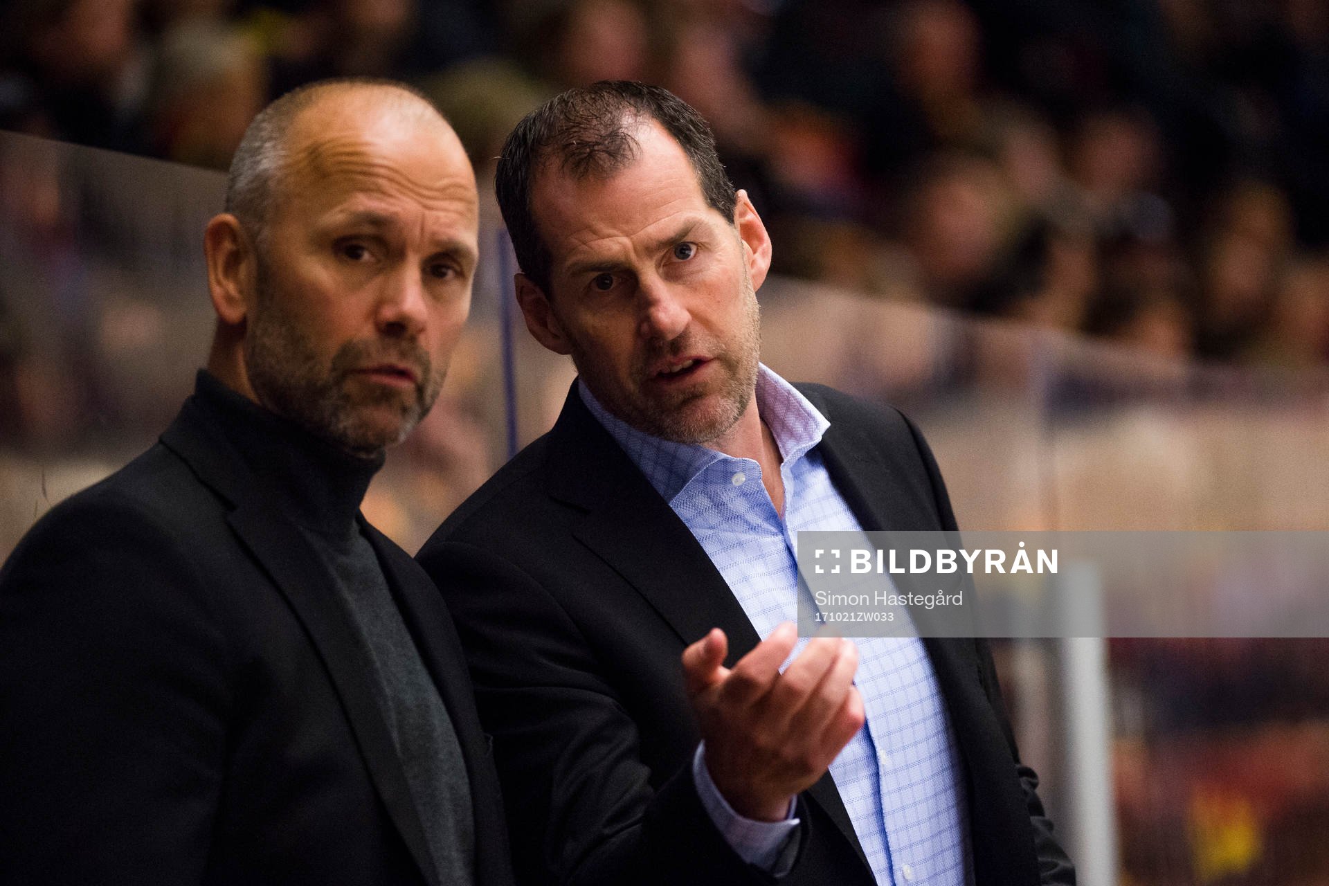 Brynäs tränare Tommy Sjödin och assisterande tränare