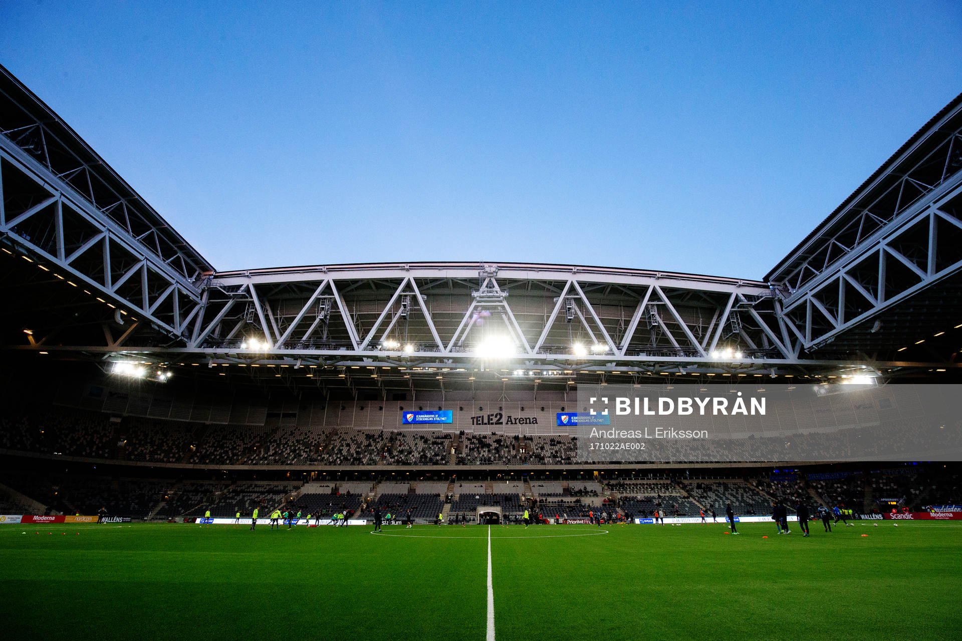 Vy över Tele 2 Arena