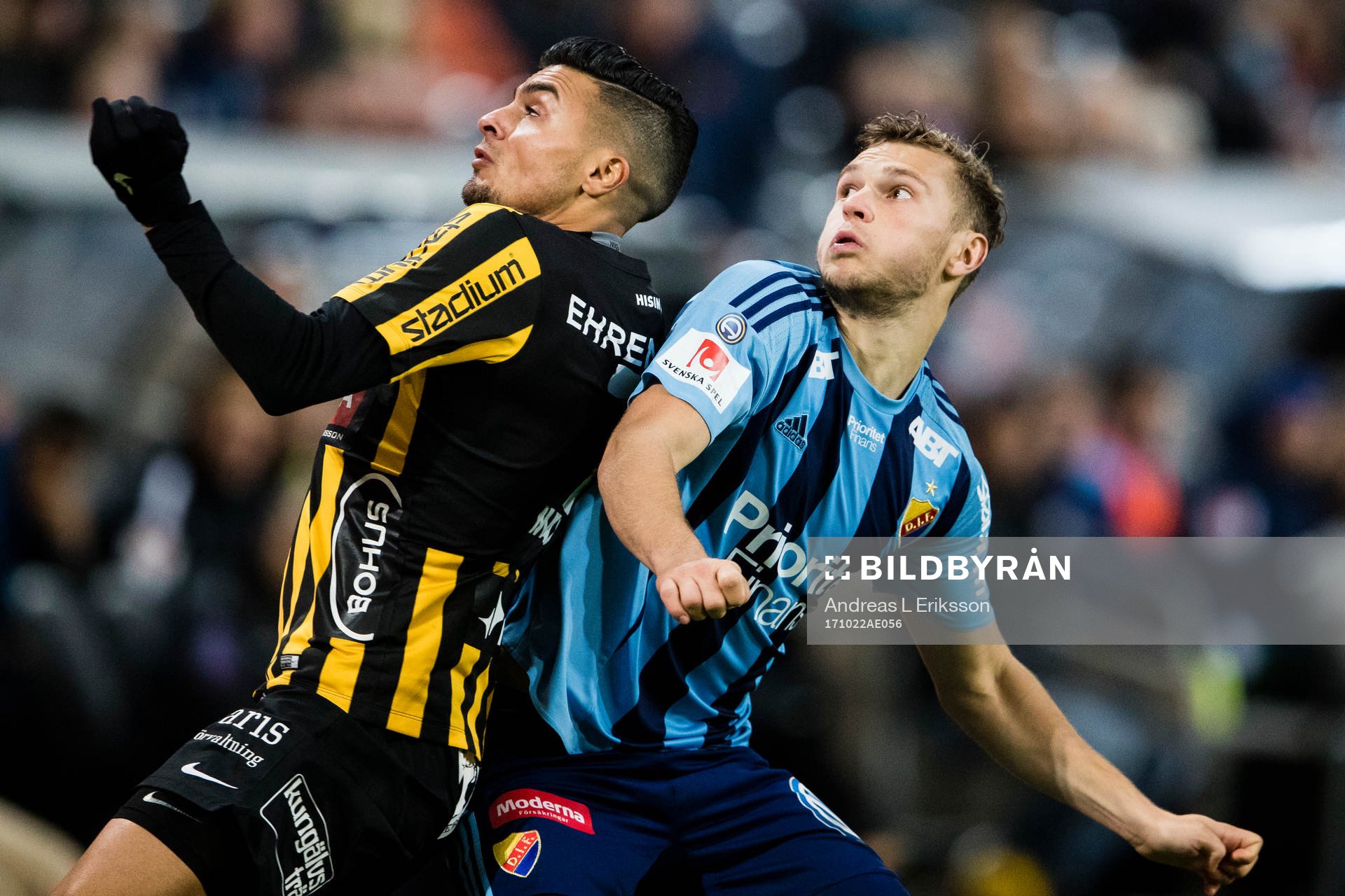 Häckens Ahmed Yasin och Djurgårdens Jesper Karlström