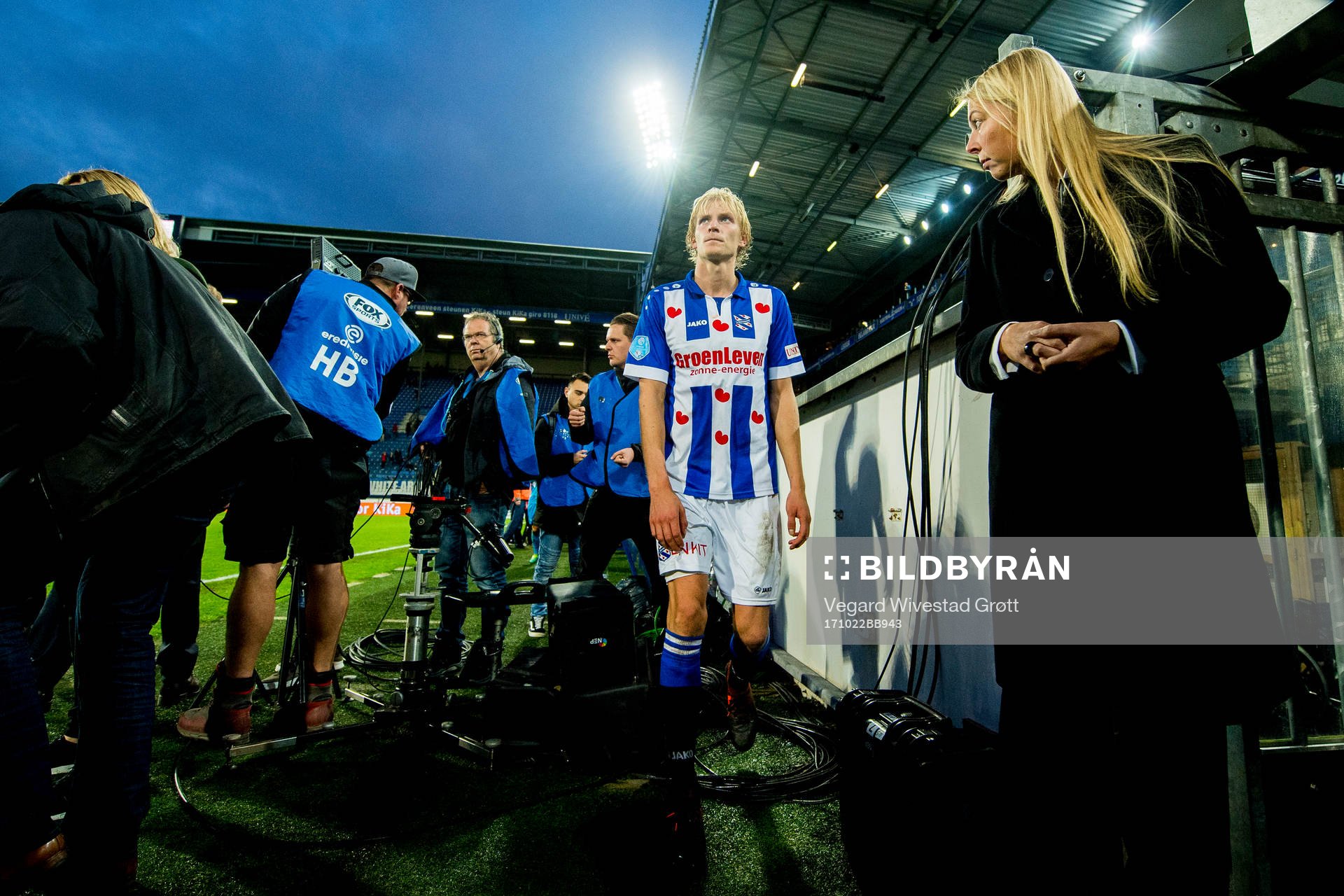Morten Thorsby of Heerenveen walks off the pitch