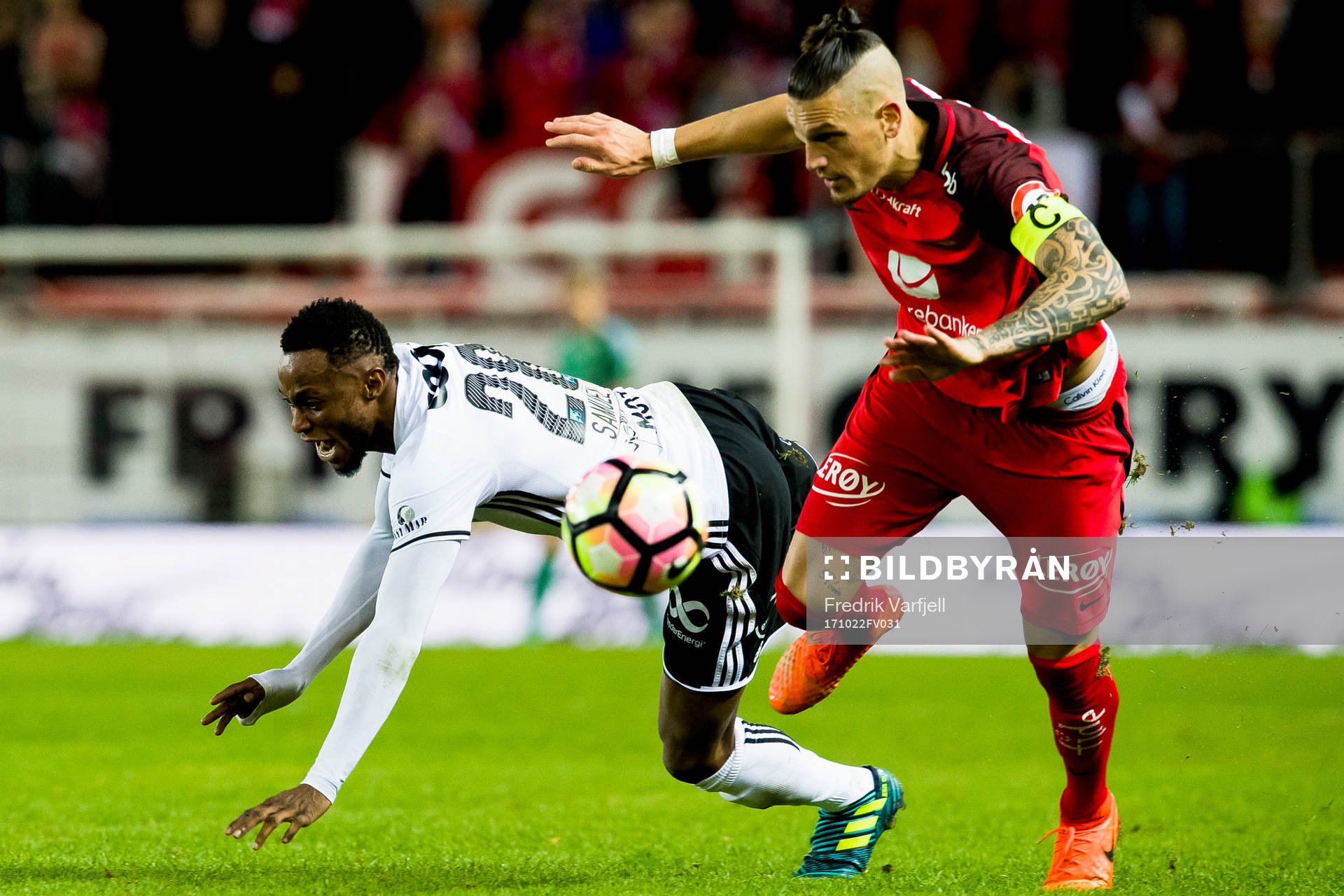 Samuel Adegbenro of Rosenborg and Vito Wormgoor of Brann