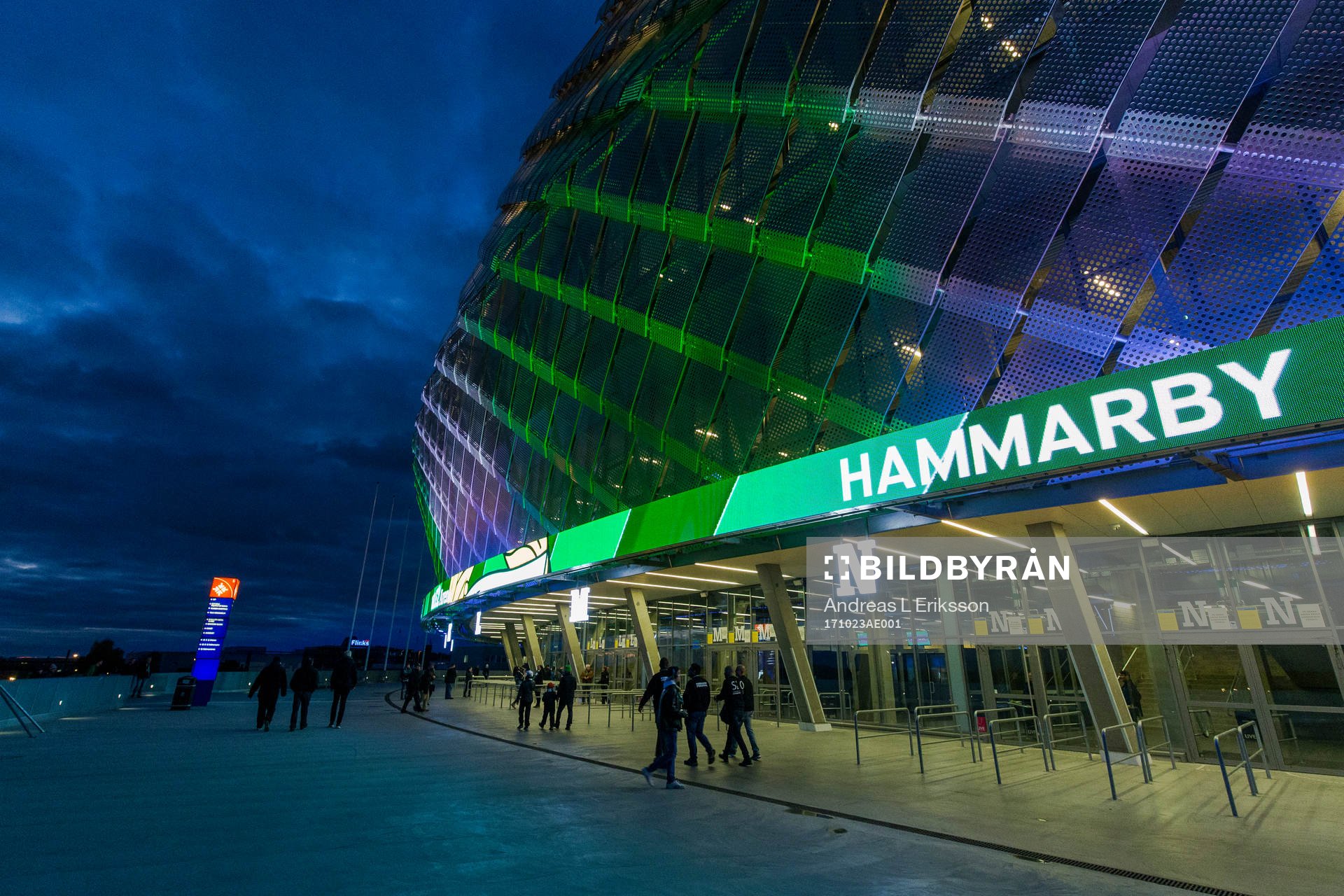 Exteriör av Tele2 Arena