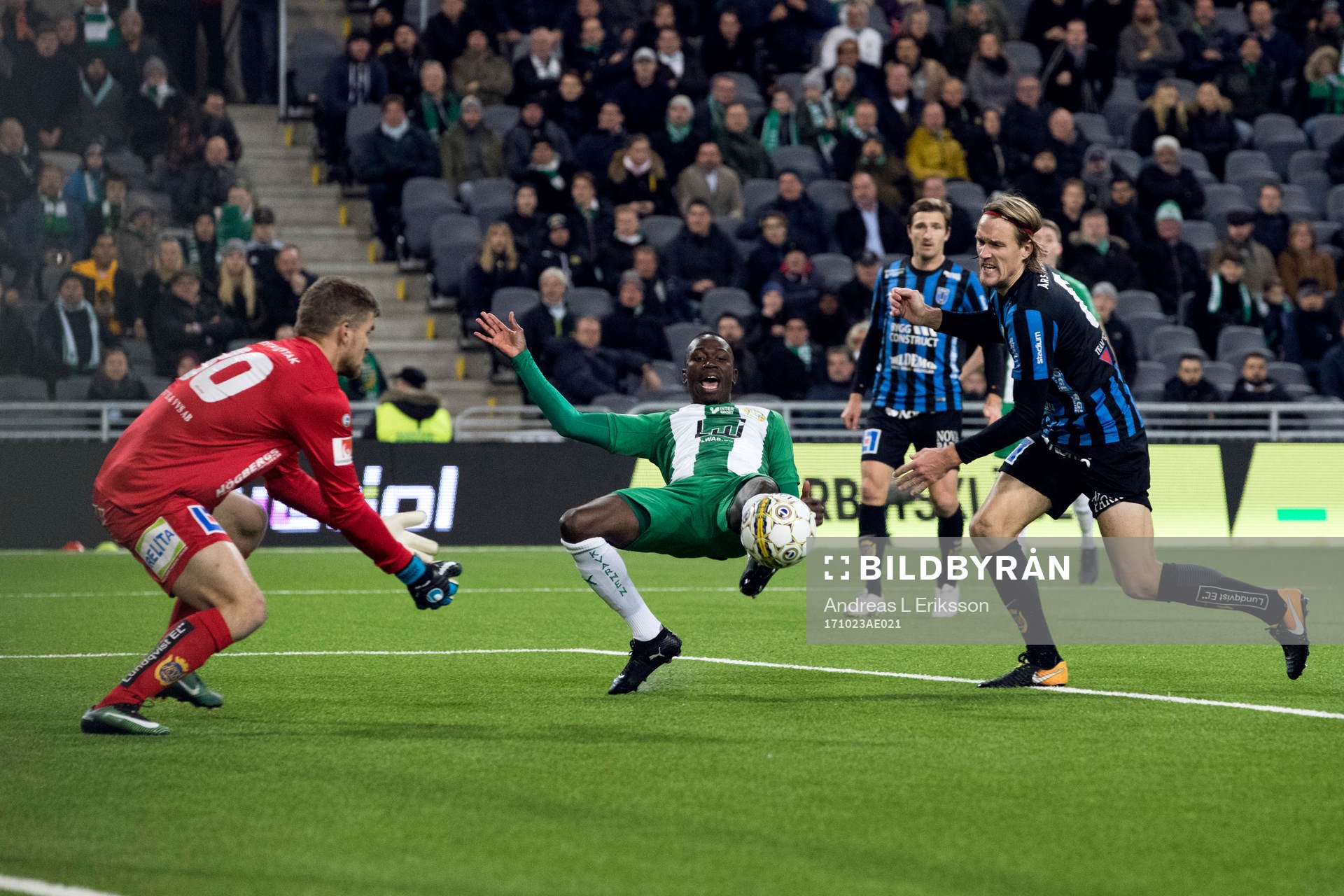 Hammarbys Pa Amat Dibba och Sirius Kim Skoglund