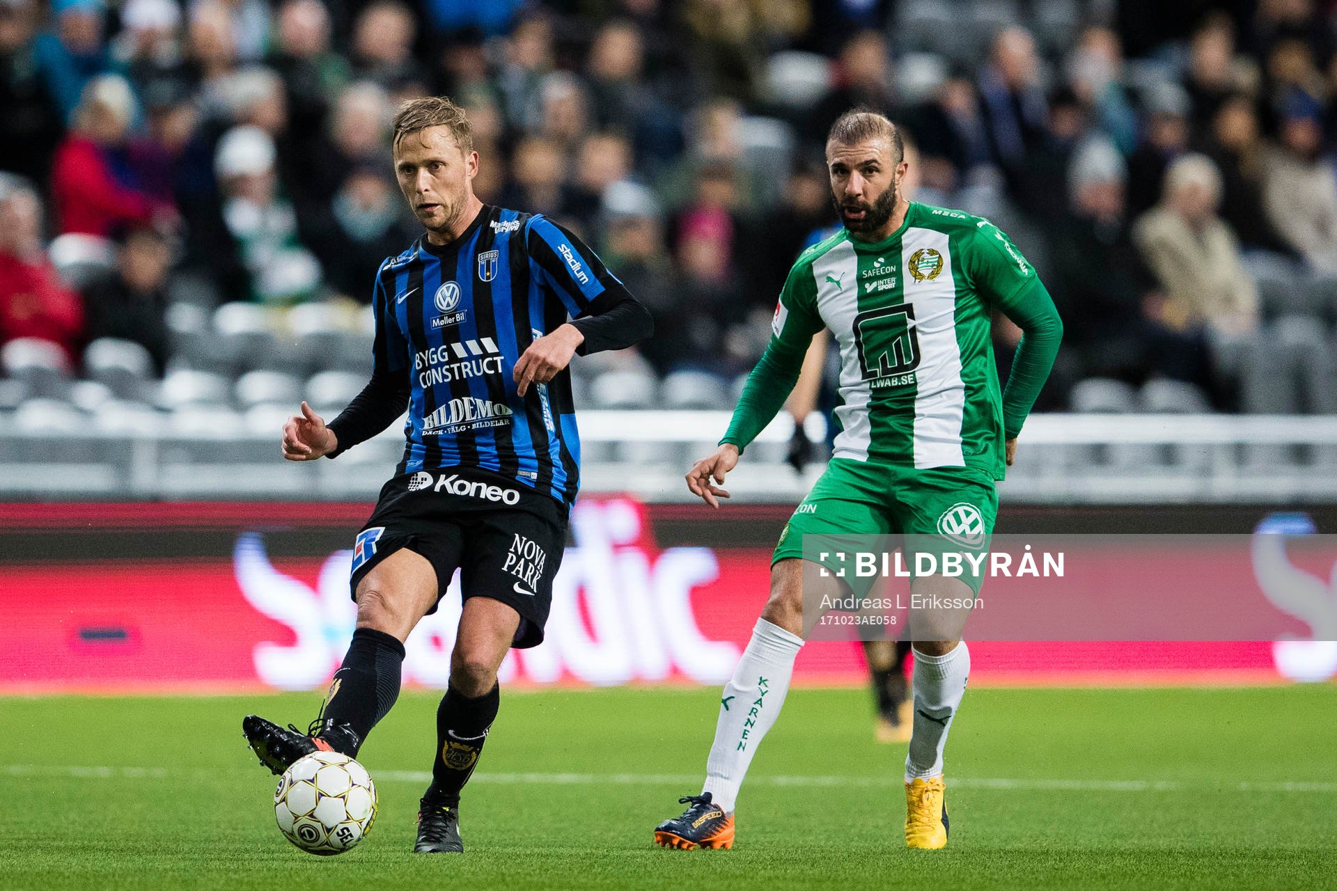 Sirius Christer Gustafsson och Hammarbys Kennedy Bakircioglu