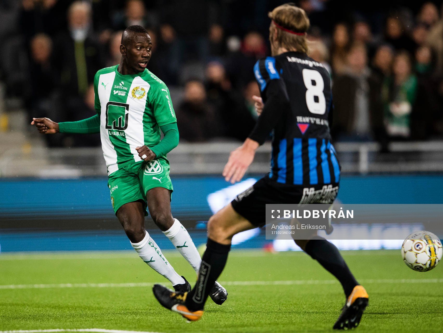 Hammarbys Pa Amat Dibba och Sirius Kim Skoglund