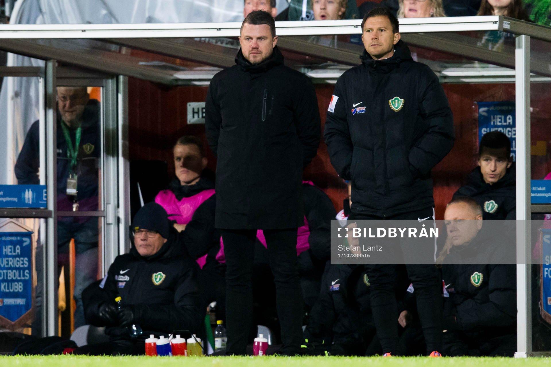 Jönköpings tränare Jimmy Thelin och assisterande