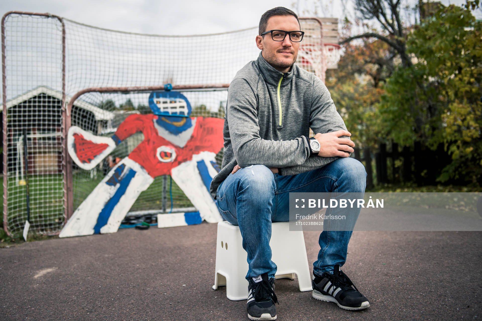 Ole-Kristian Tollefsen, fotograferad framför sonens