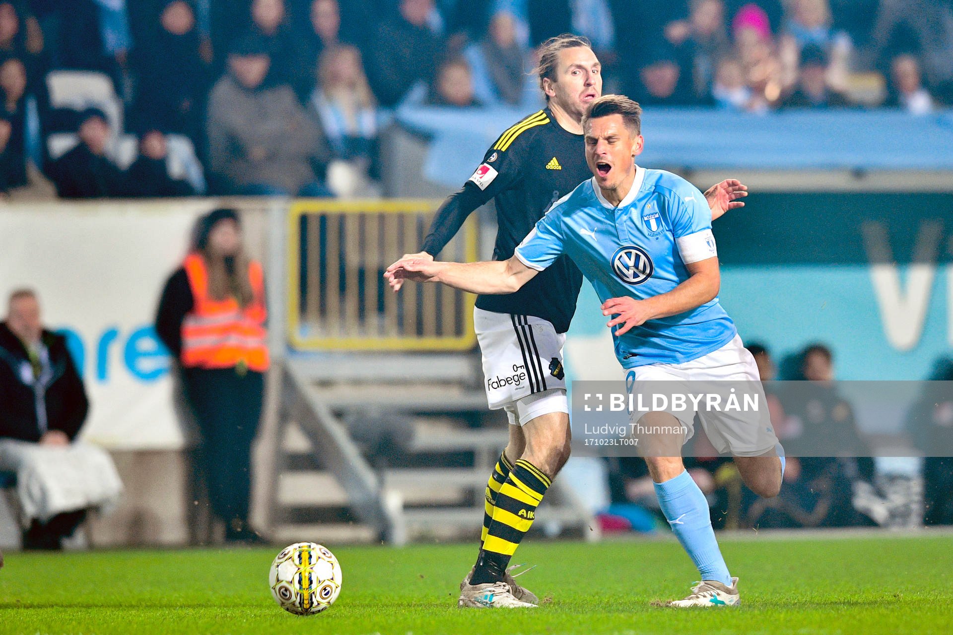 s Nils-Eric Johansson och Malmö FFs Markus Rosenberg