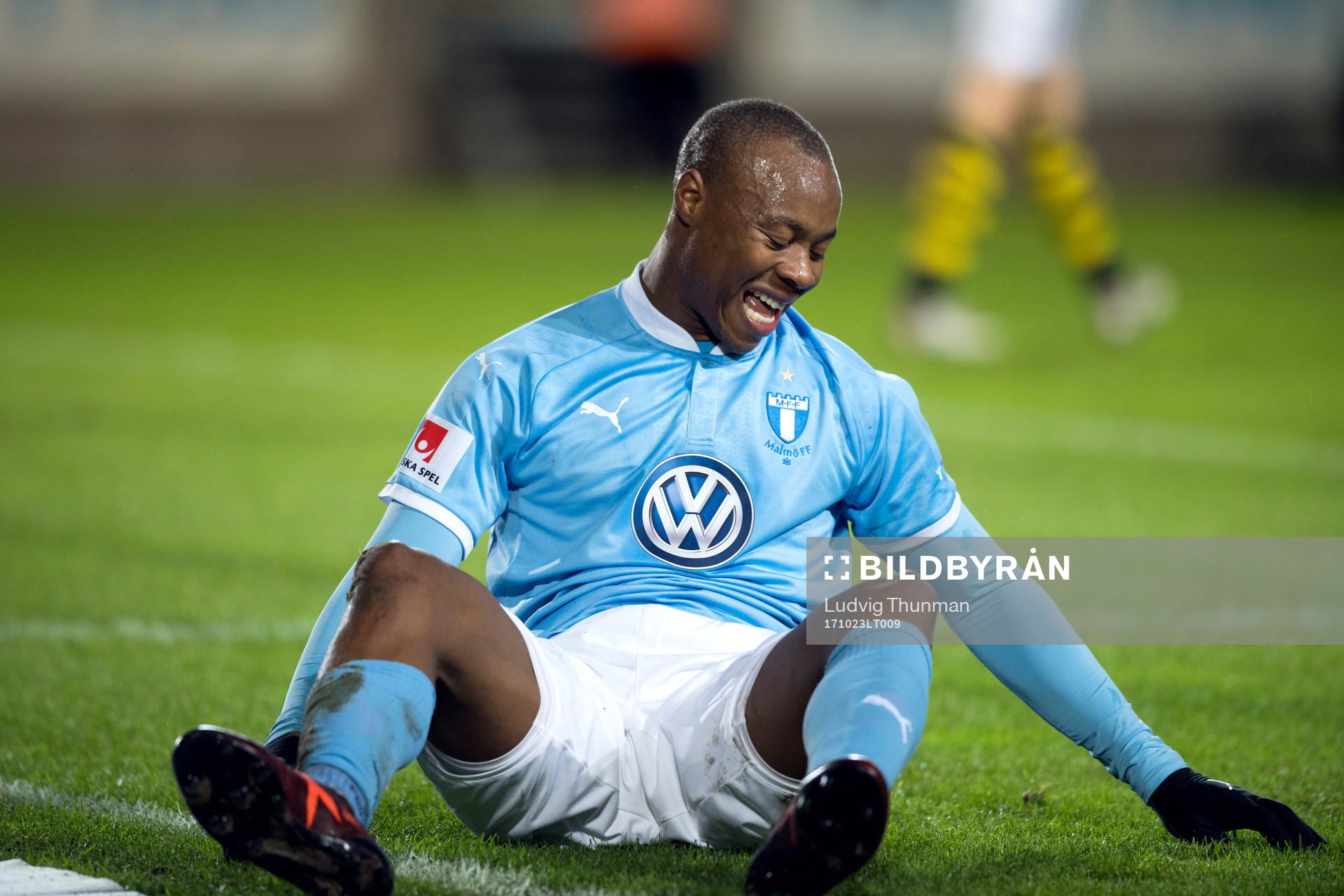 Malmö FFs Carlos Strandberg deppar