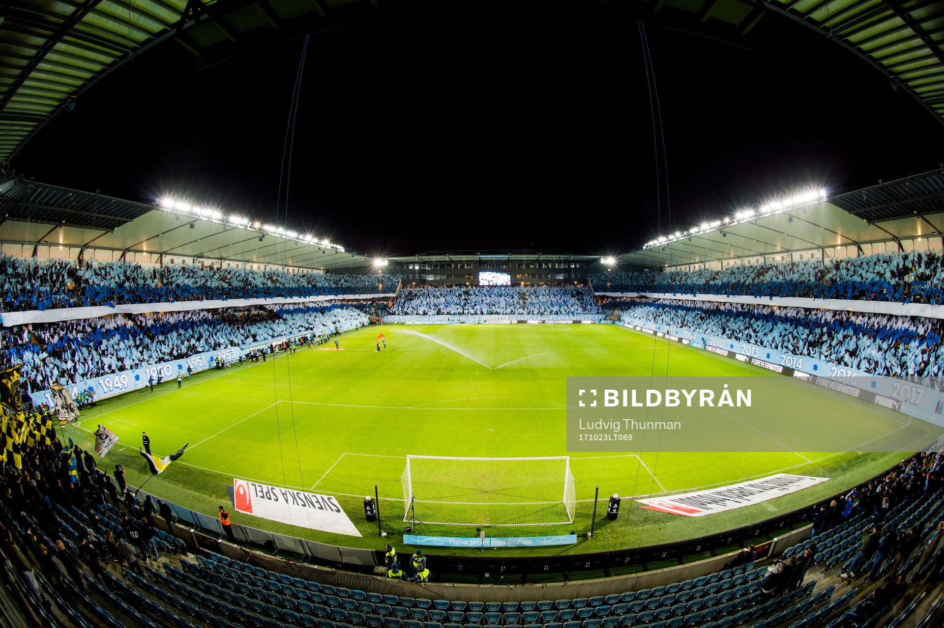 Interör över Swedbank Stadion