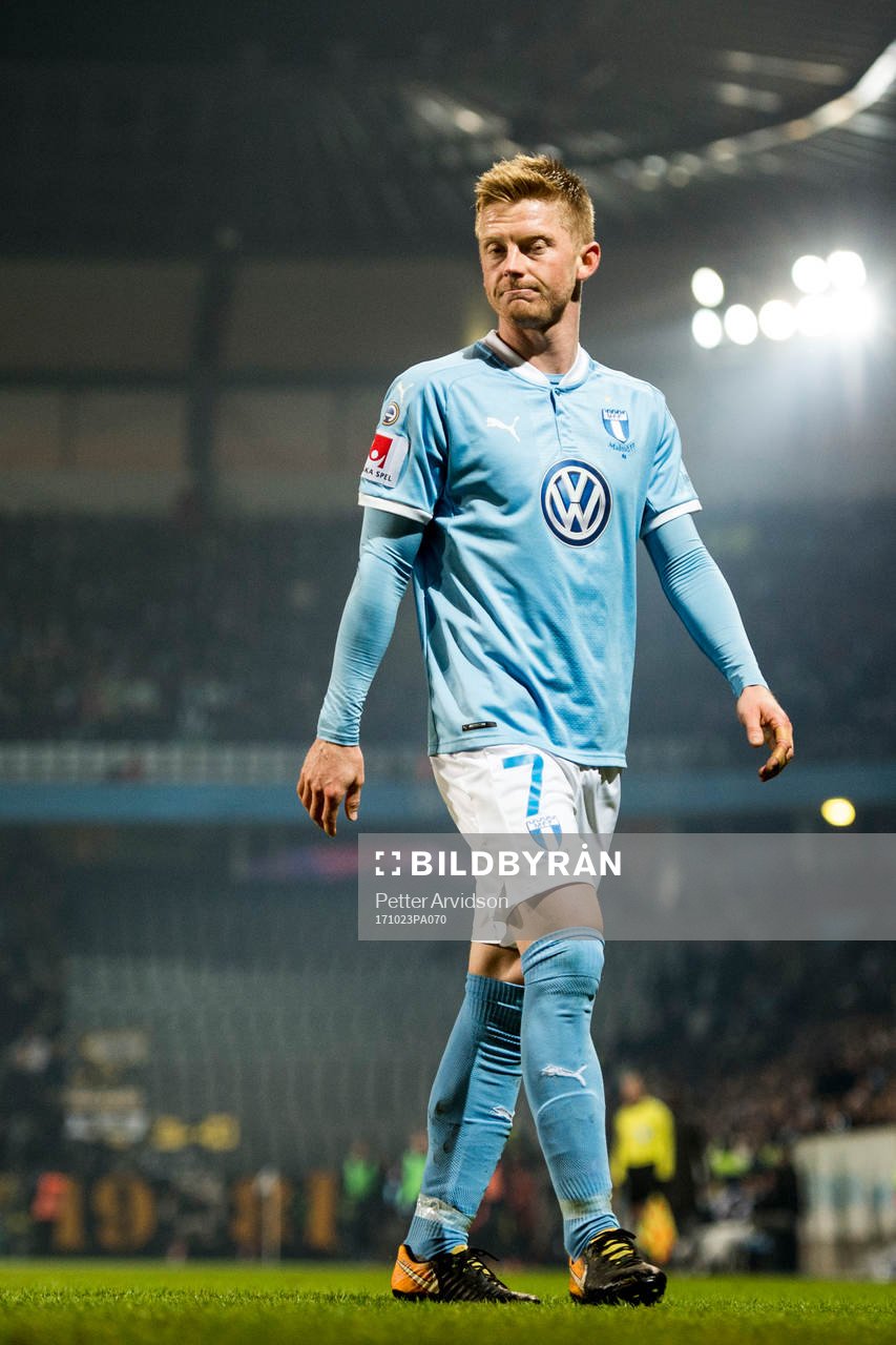 Malmö FFs Anders Christiansen deppar