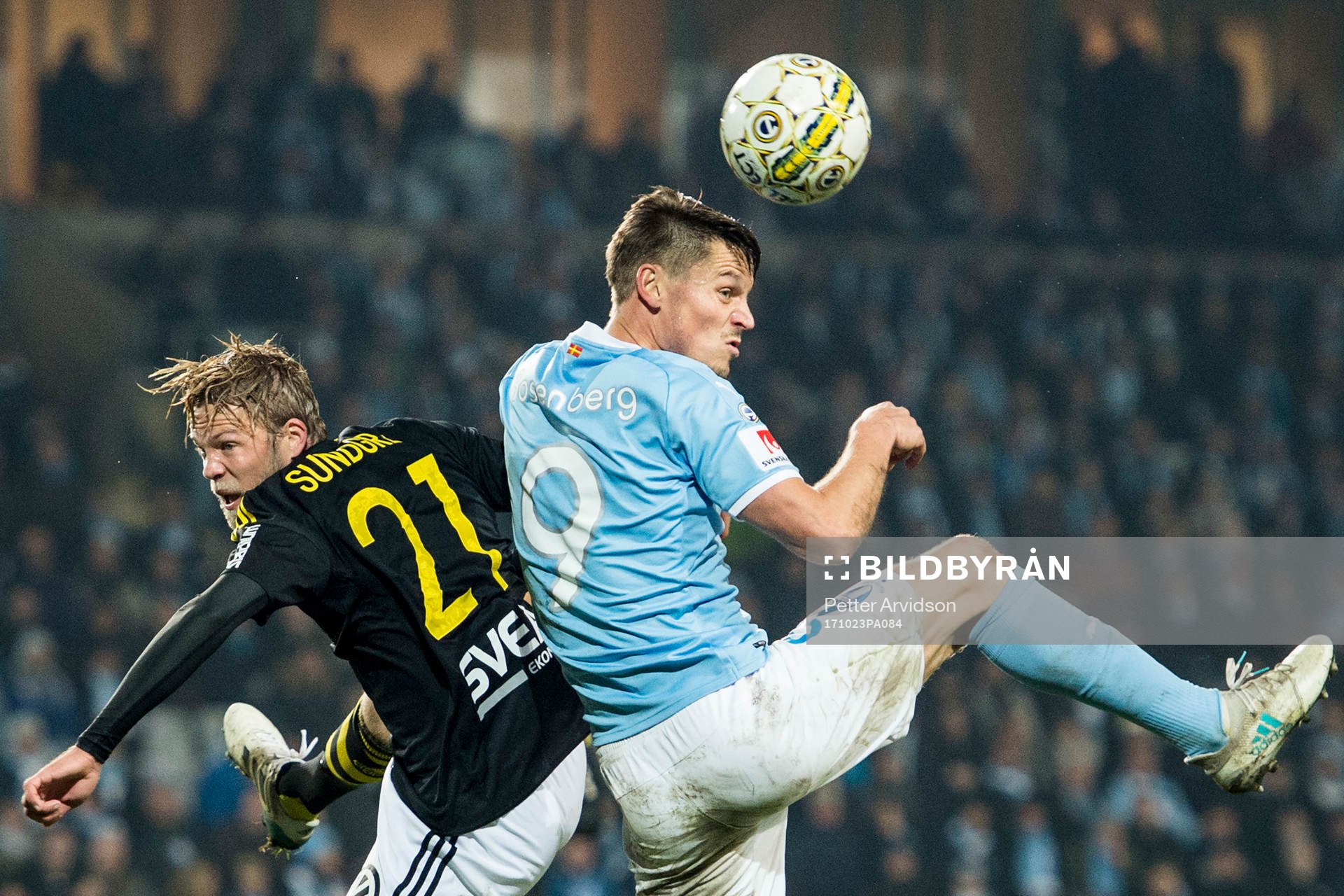 s Daniel Sundgren och Malmö FFs Markus Rosenberg