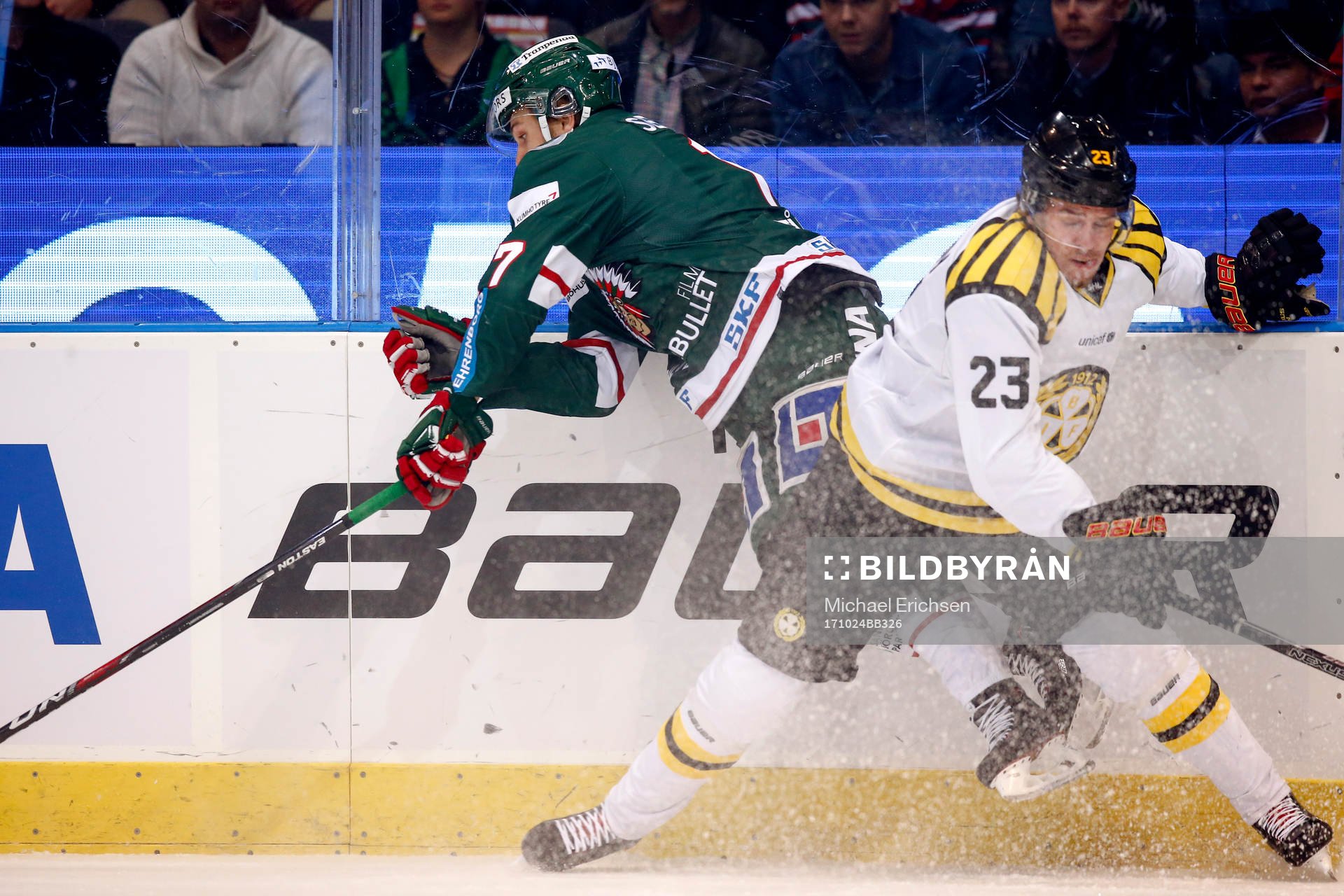 Frölundas Sebastian Stålberg och Brynäs Lucas Carlsson