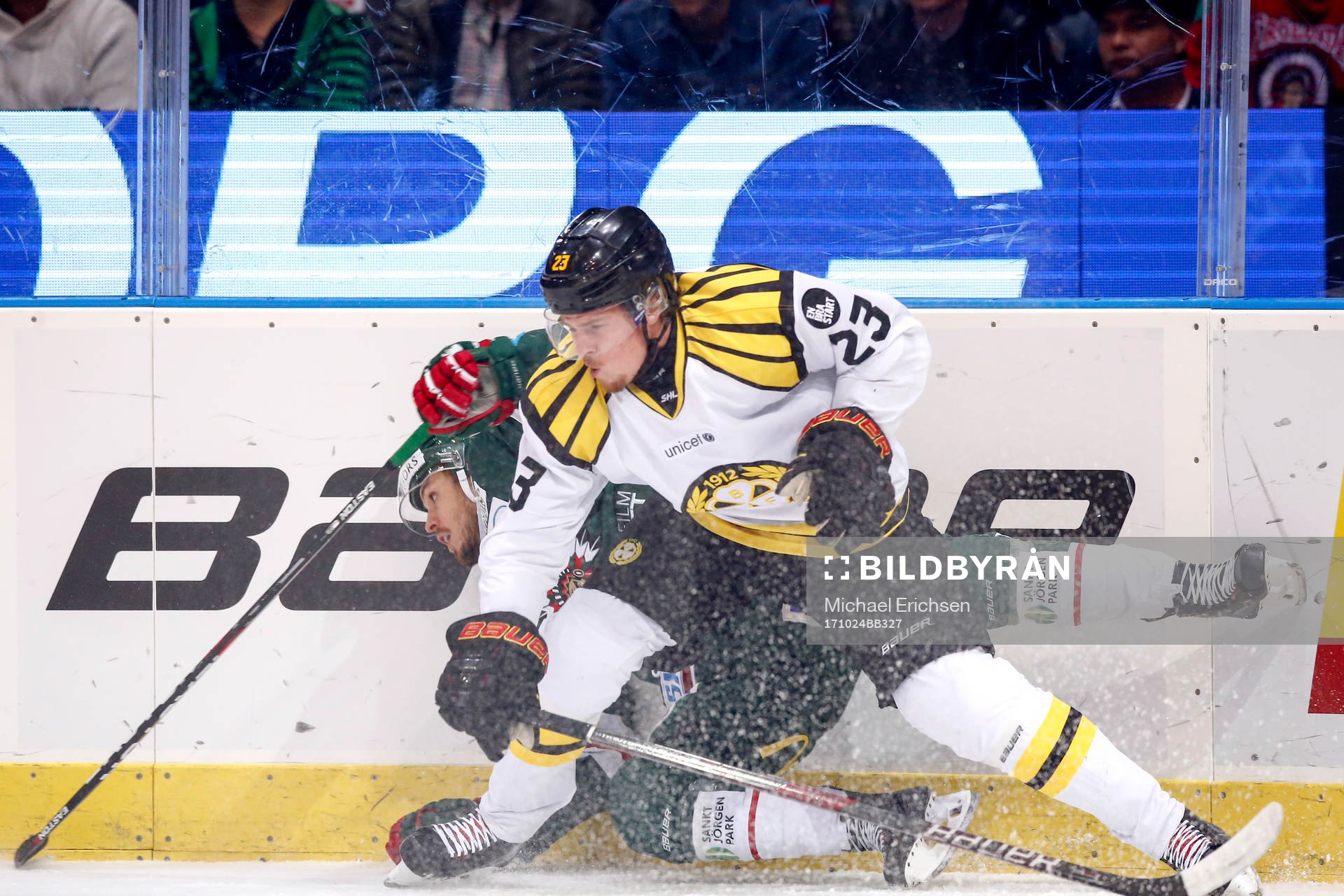 Frölundas Sebastian Stålberg och Brynäs Lucas Carlsson