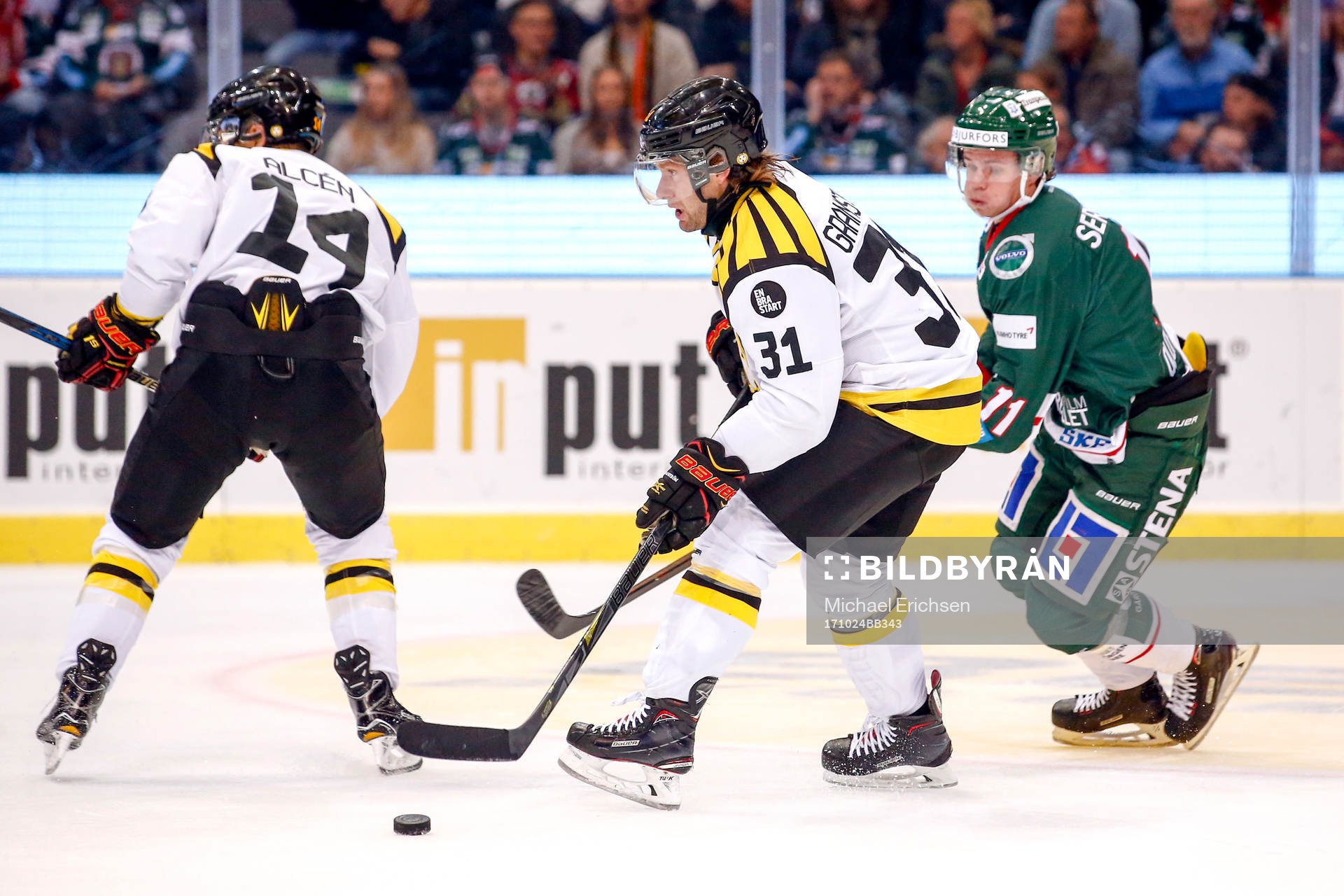 Brynäs Jonathan Granström och Frölundas Victor Olofsson