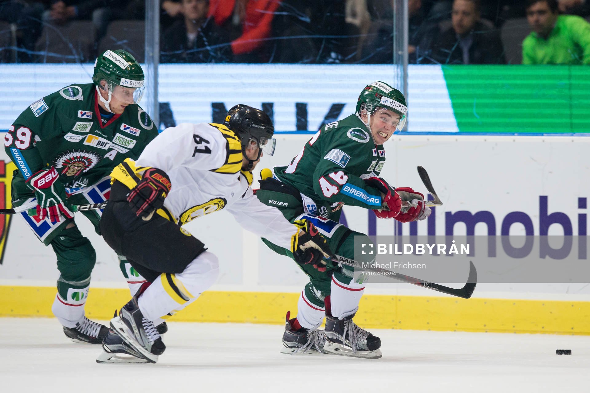 Frölundas Oliwer Fjällström och Simon Hjalmarsson mot
