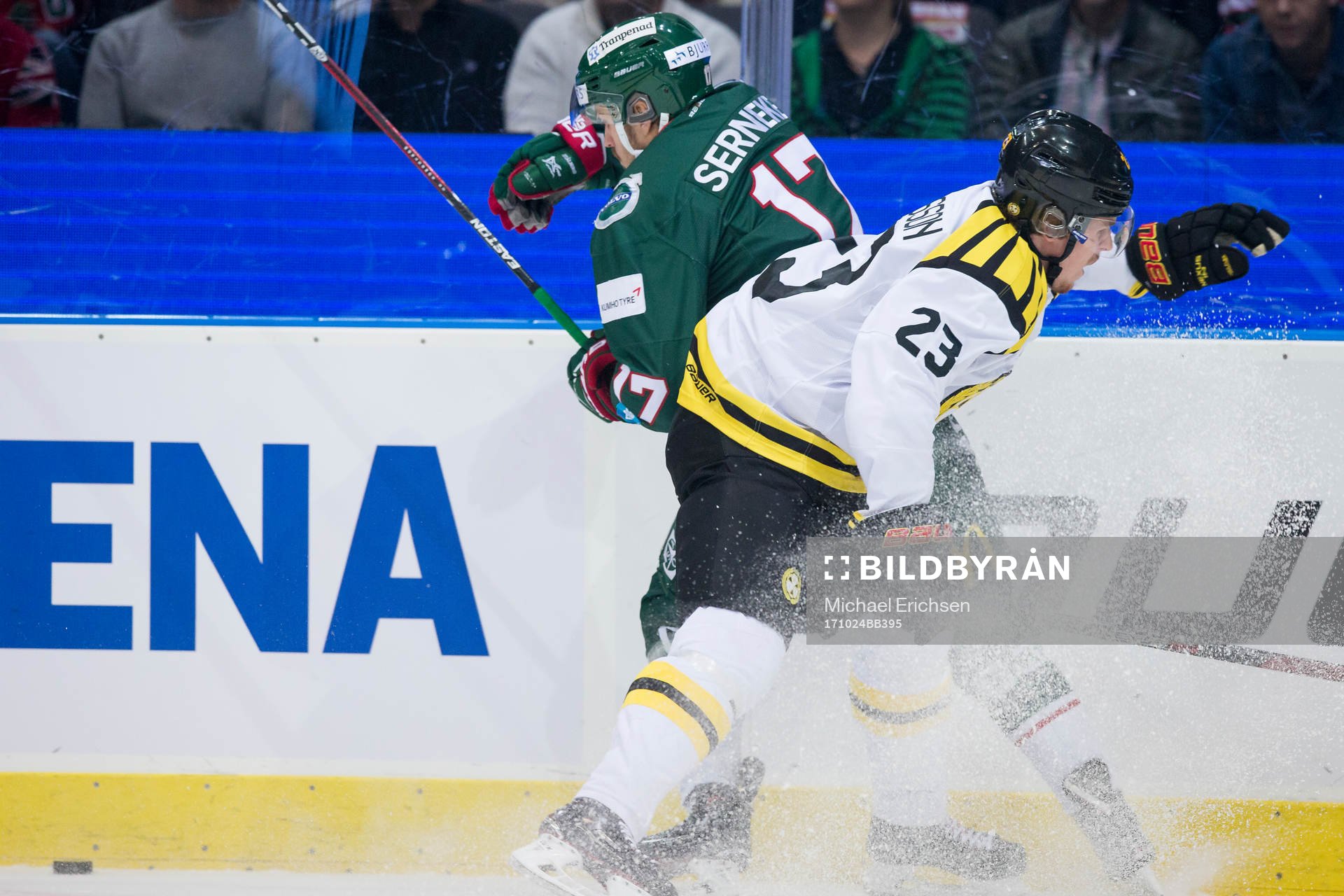Frölundas Sebastian Stålberg och Brynäs Lucas Carlsson