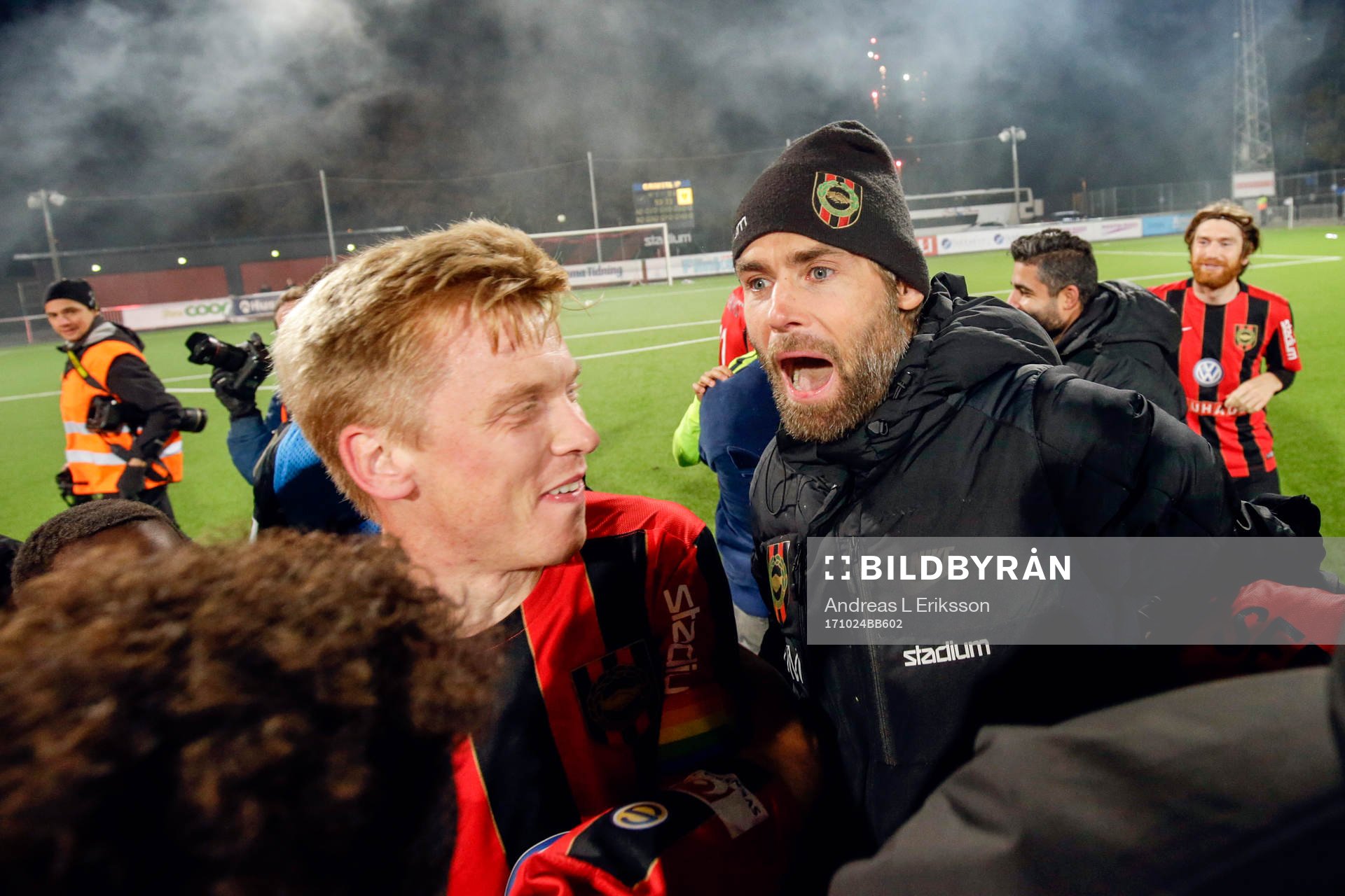 Brommapojkarnas tränare Olof Mellberg och Gustav