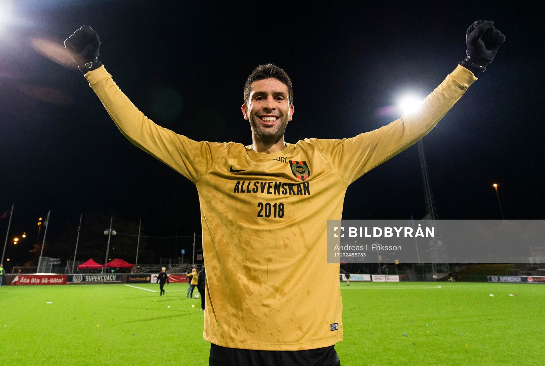 Brommapojkarnas Luca Gerbino Polo jublar
