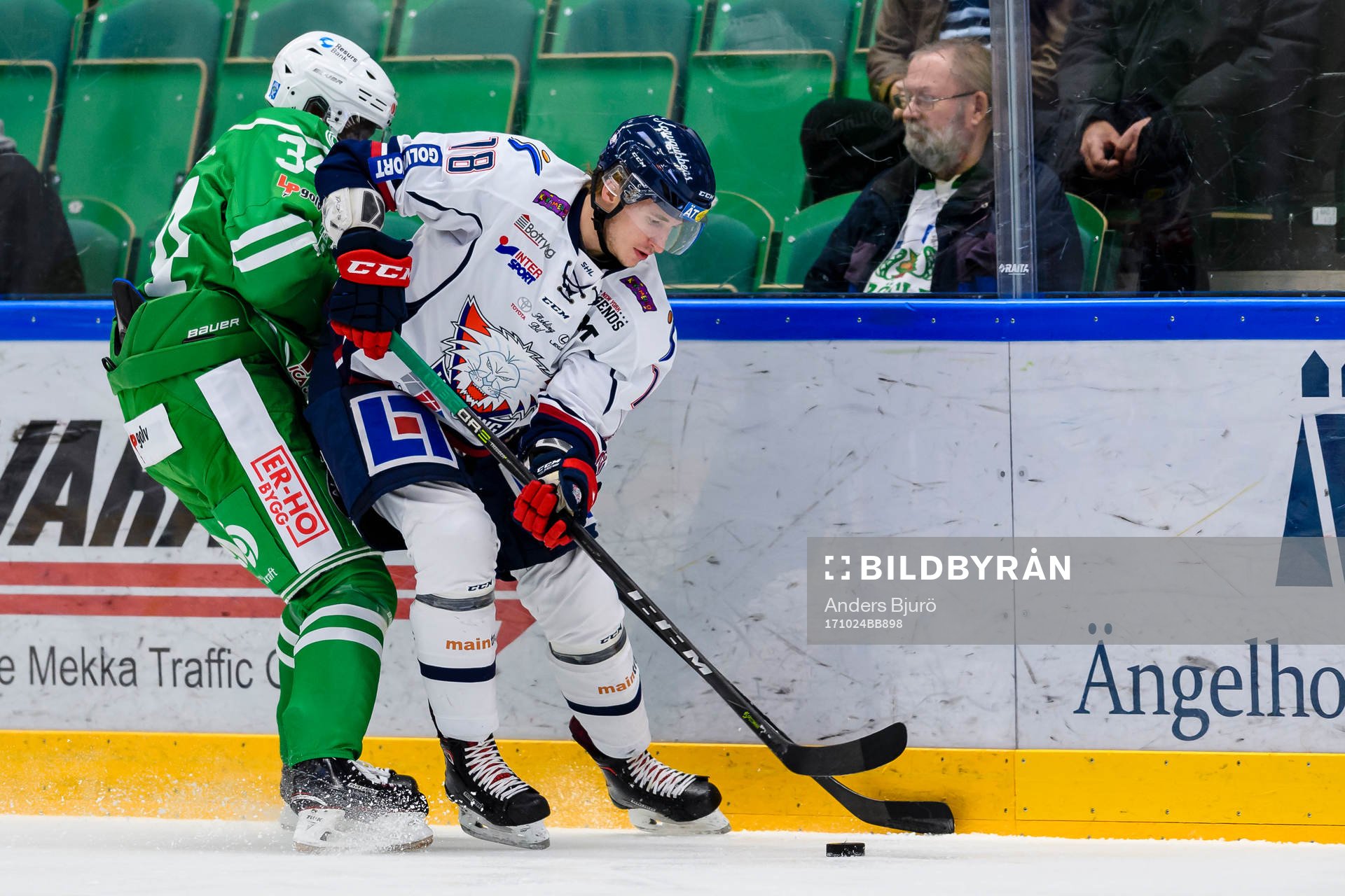 Rögles Edwin Hedberg och Linköpings Jacob Lilja