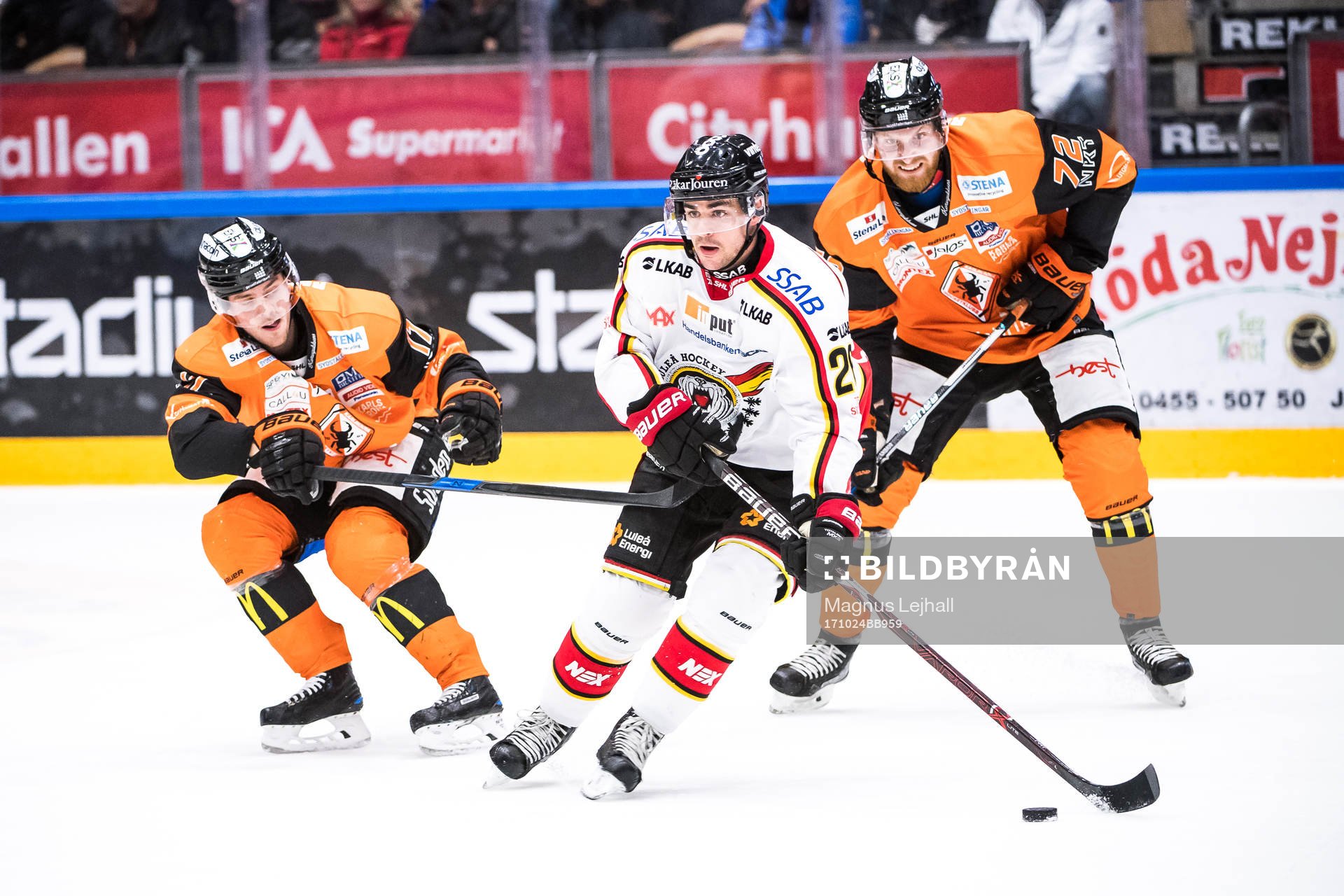 Karlskronas Joel Kellman , Luleås Joey Hishon  och