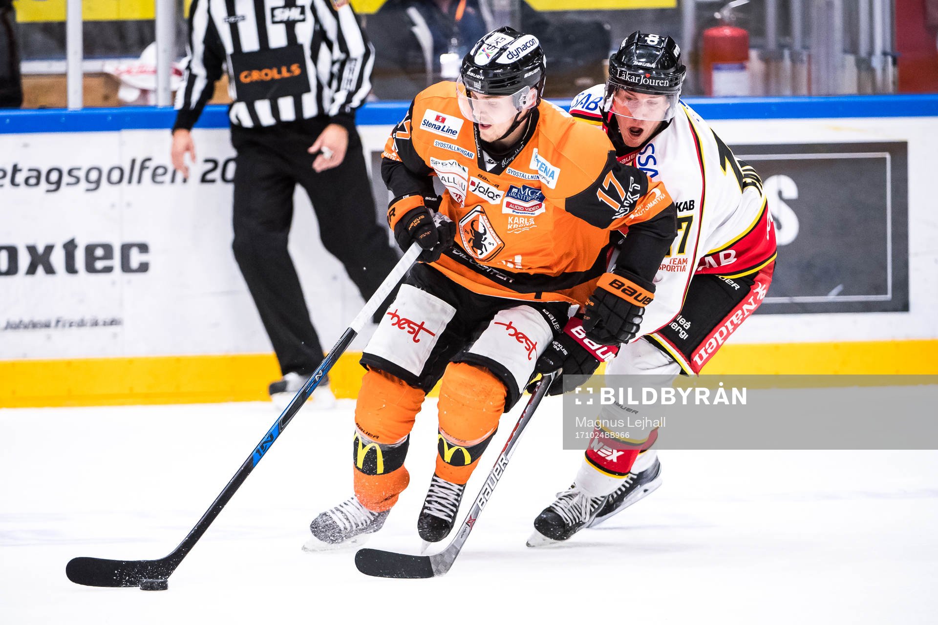 Karlskronas Joel Kellman  och Luleås Andreas Falk