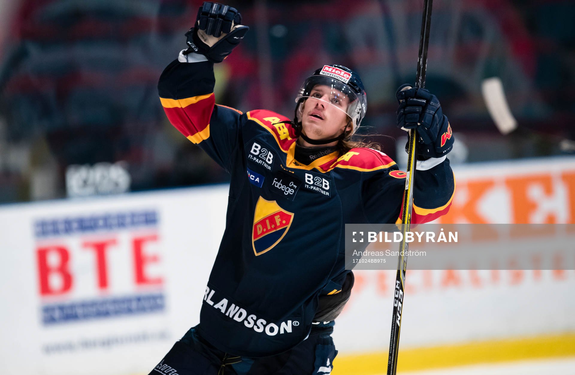 Djurgårdens Axel Jonsson Fjällby jublar