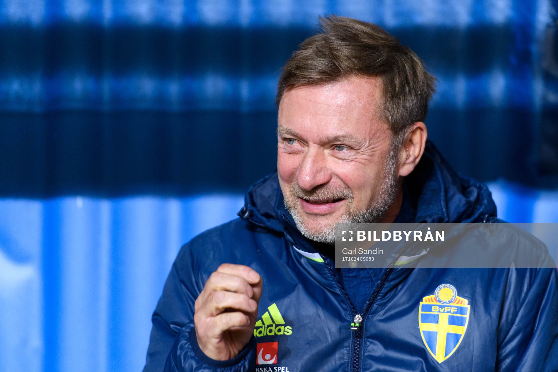 Sveriges förbundskapten Peter Gerhardsson