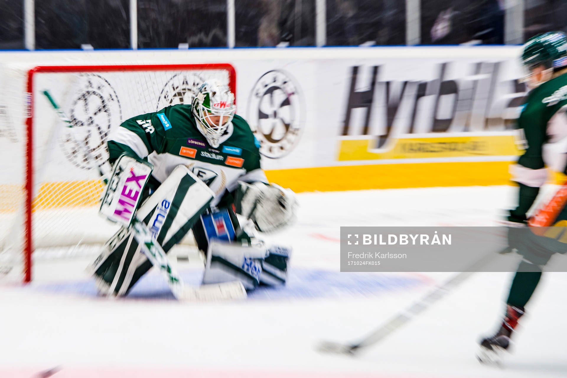 Färjestads målvakt Lars Haugen
