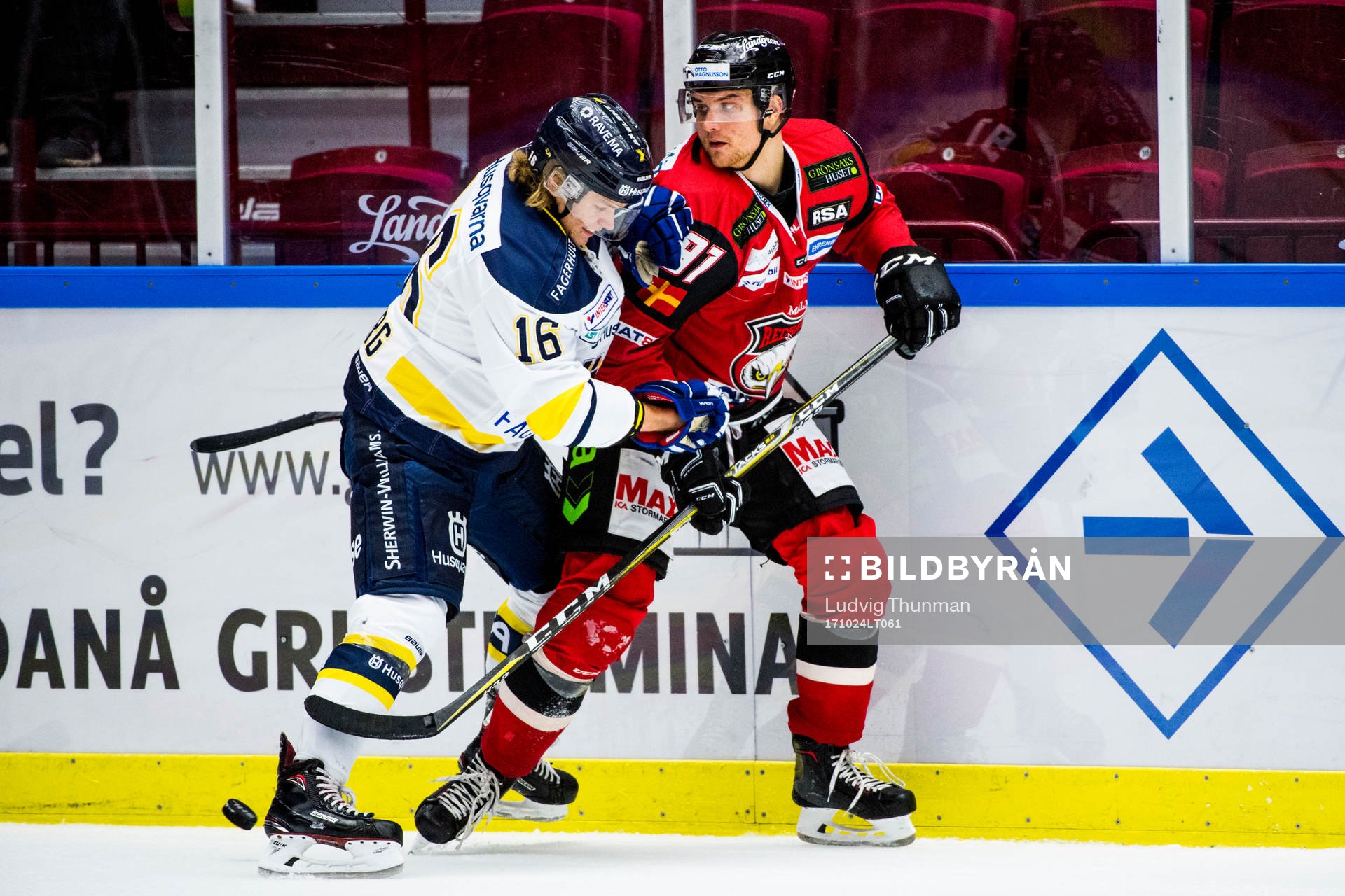 s Tom Hedberg och Malmö Redhawks Max Görtz