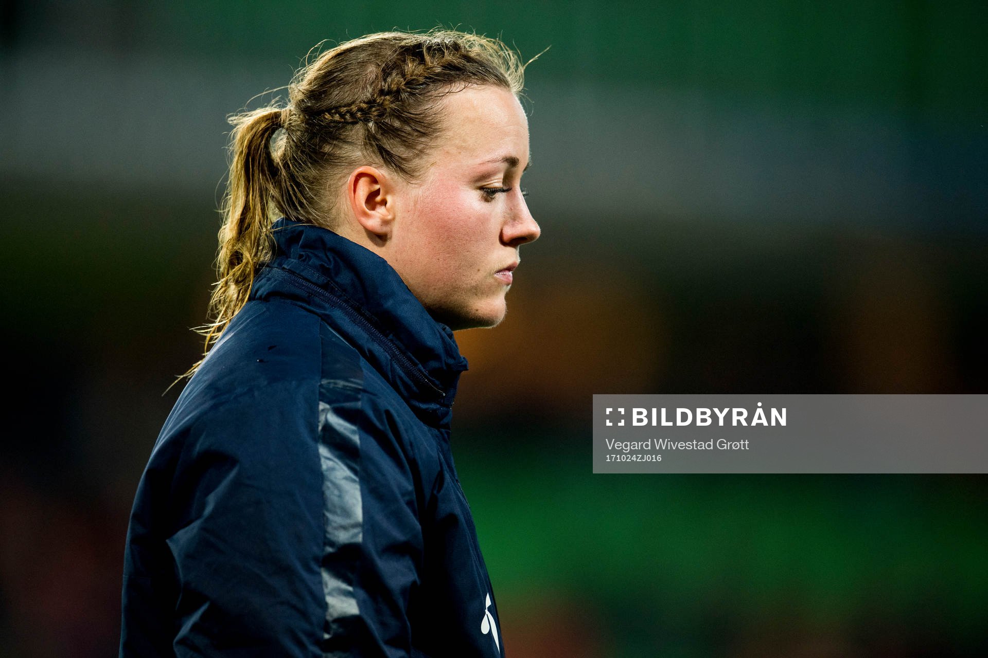Kristine Minde of Norway looks dejected