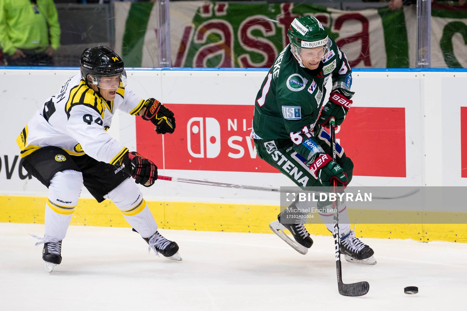 Brynäs Henrik Larsson mot Frölundas Ryan Lasch