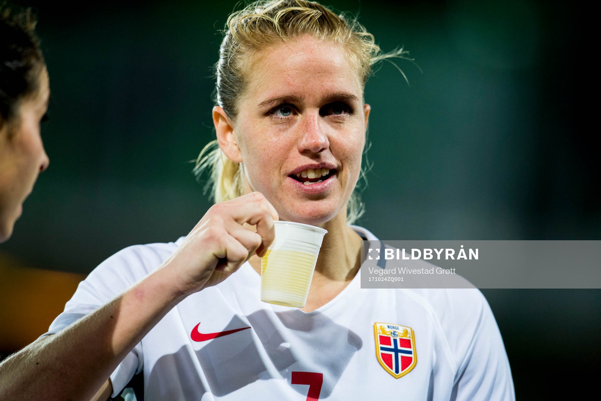 Elise Thorsnes of Norway looks dejected