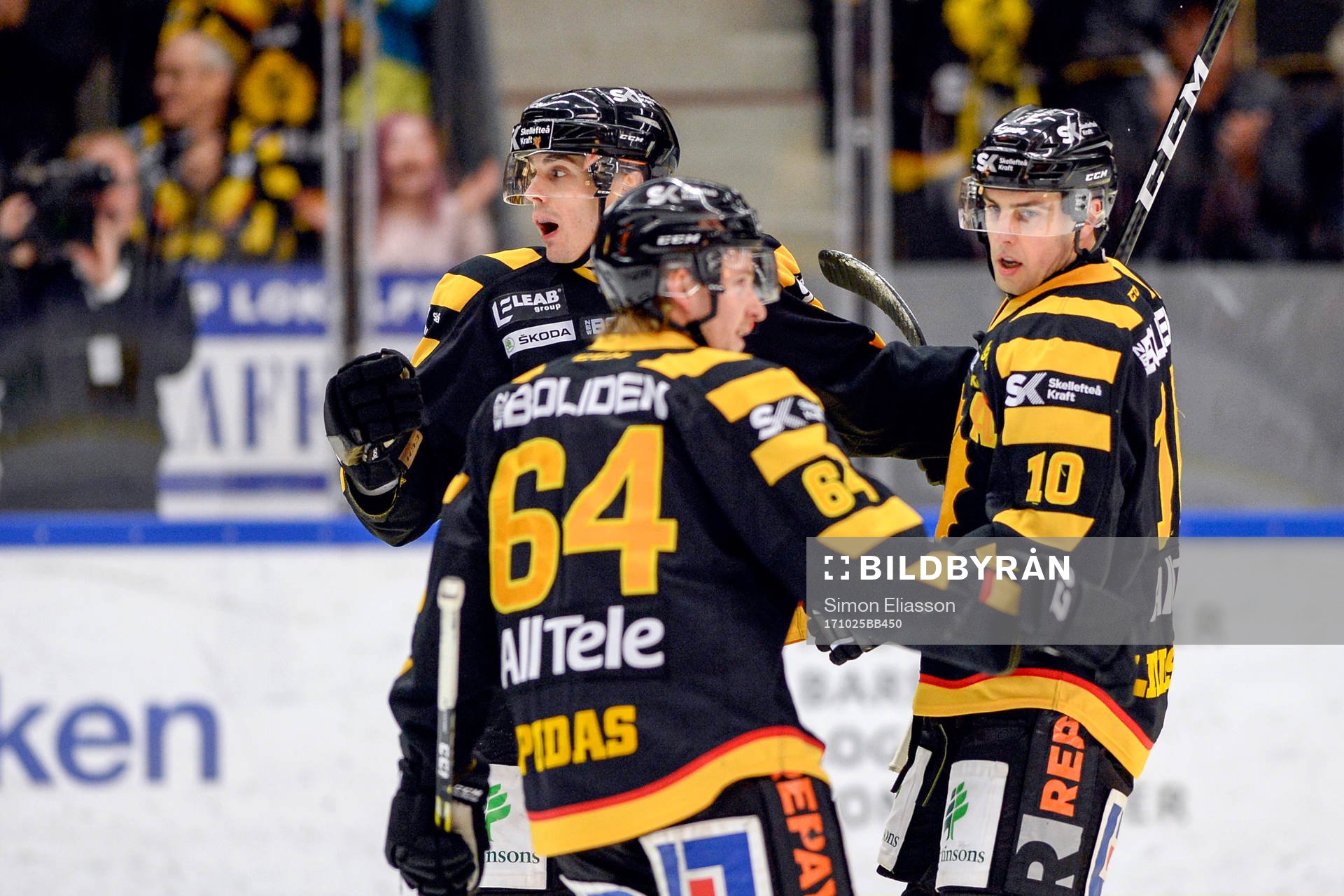 Skellefteås Henrik Hetta, Jonathan Pudas och Joakim