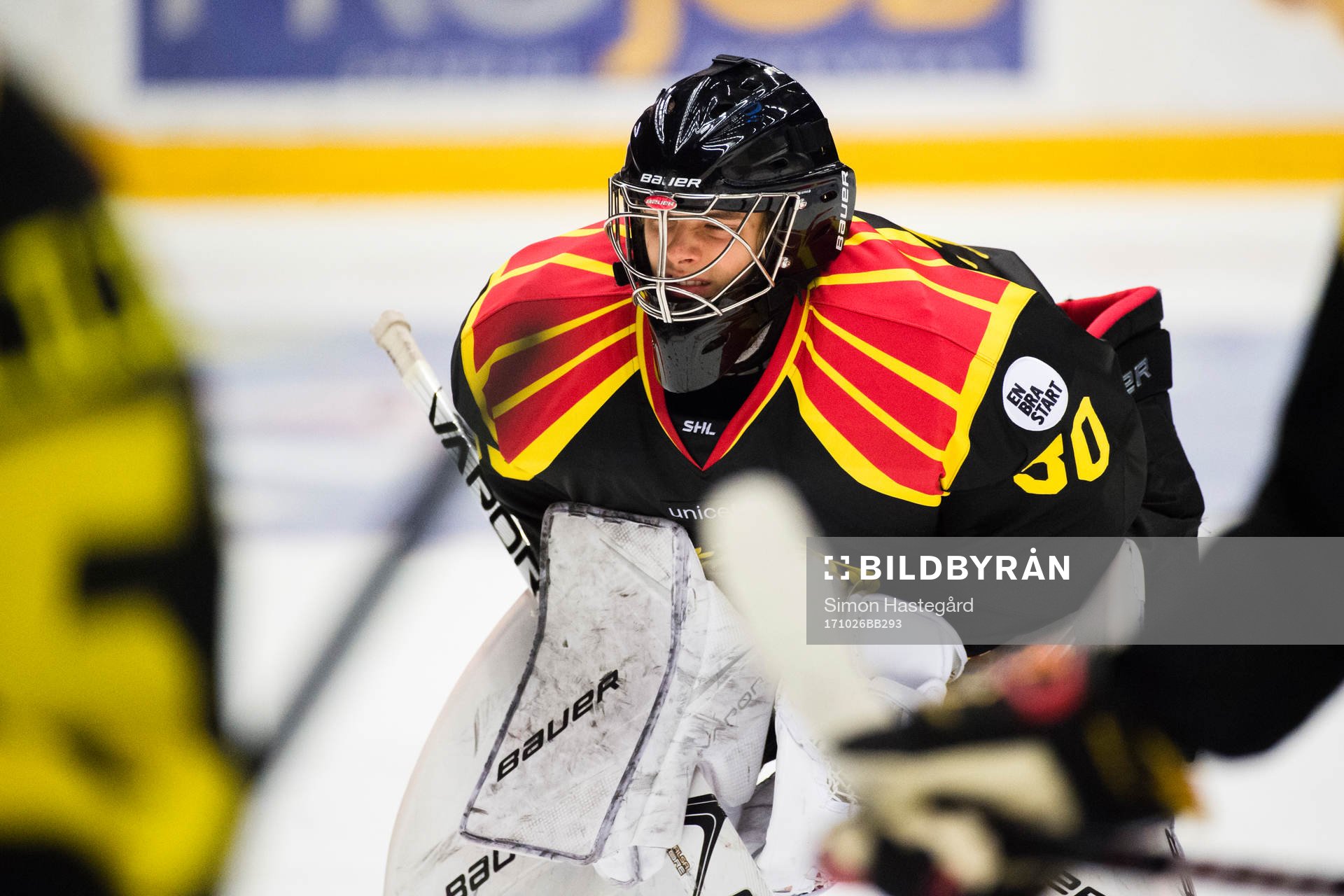 Brynäs målvakt Samuel Ersson deppar