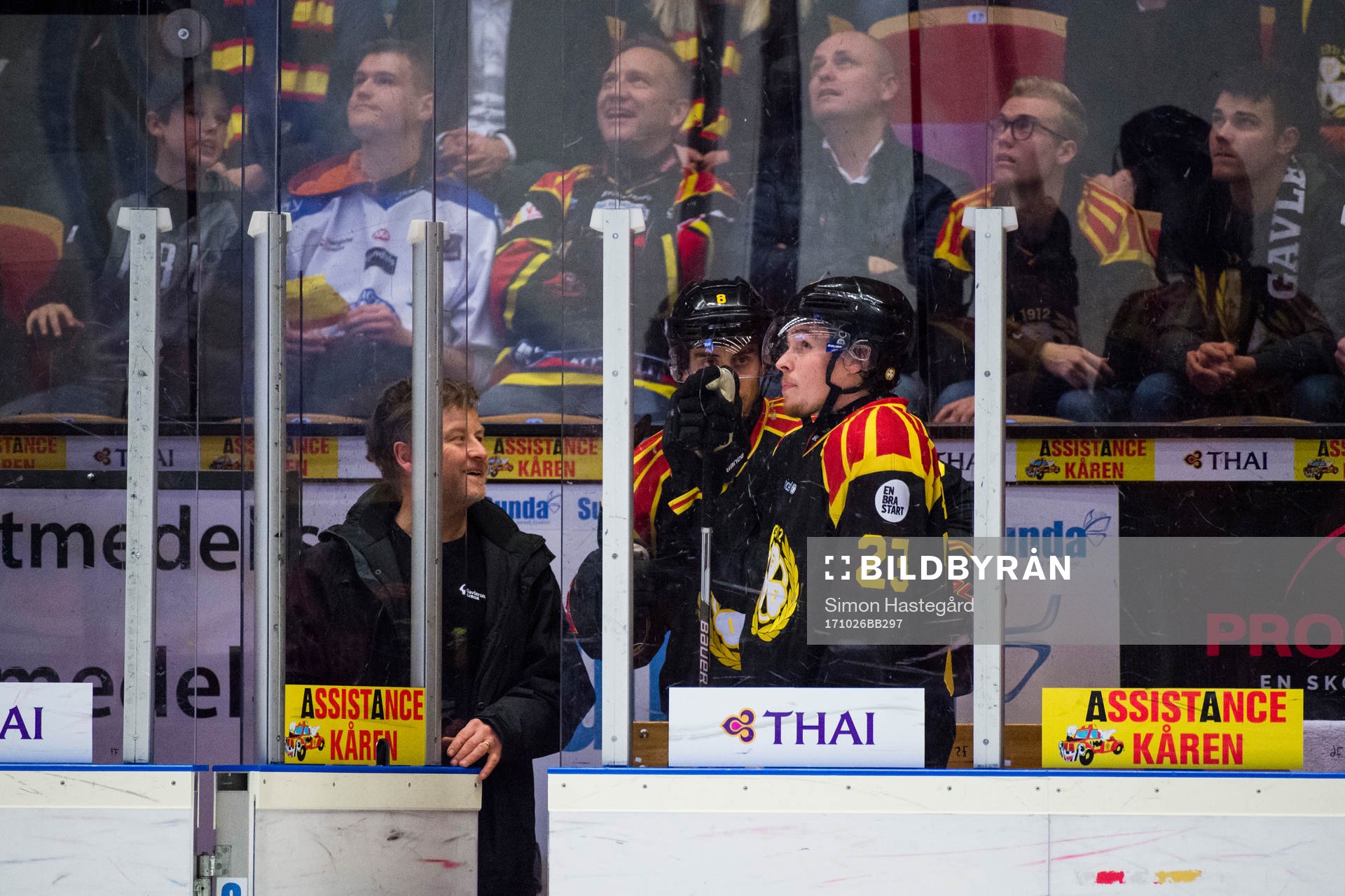 Brynäs Aaron Palushaj och Lucas Carlsson i utvisningsbåset