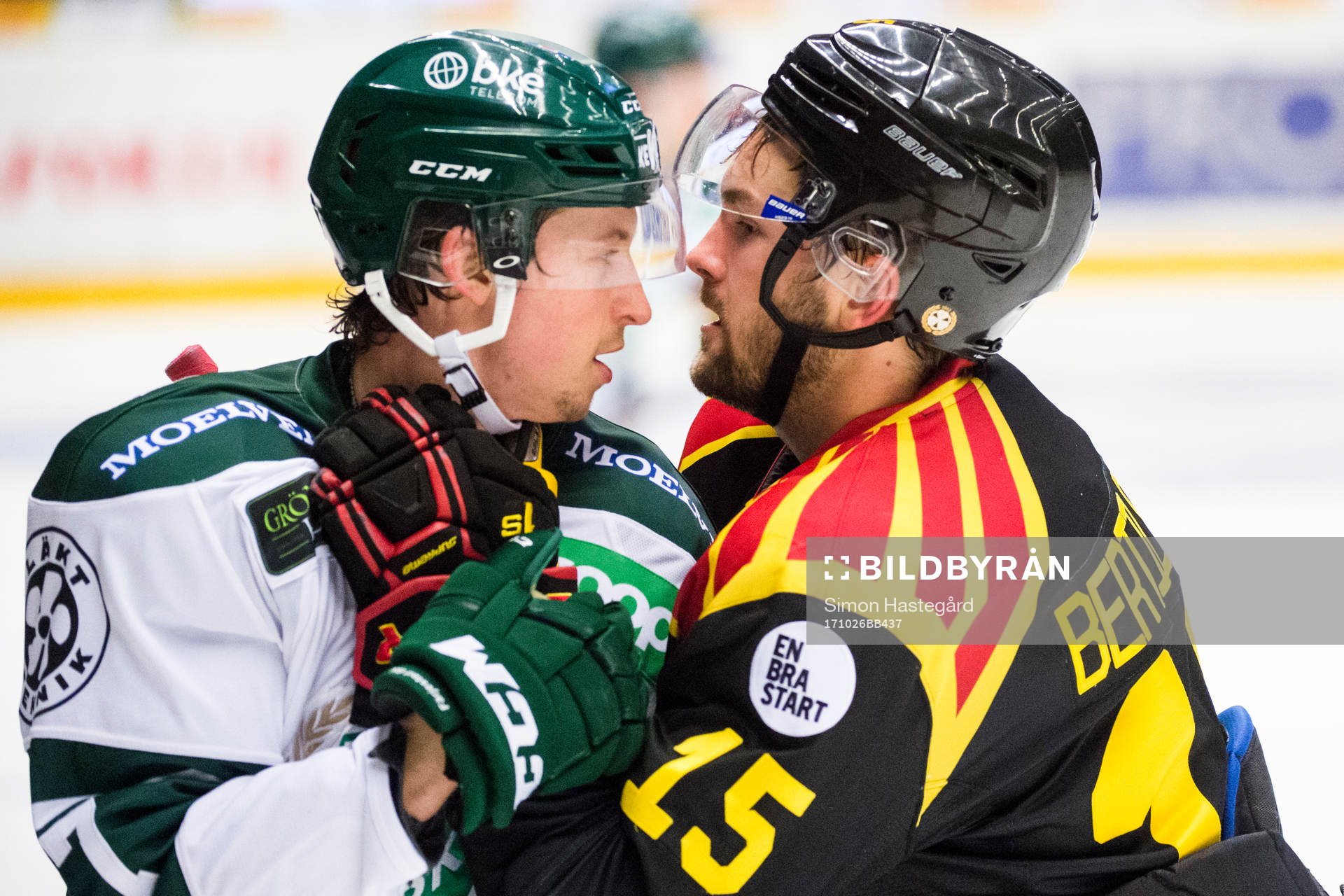 Färjestads Christoffer Törngren och Brynäs Simon