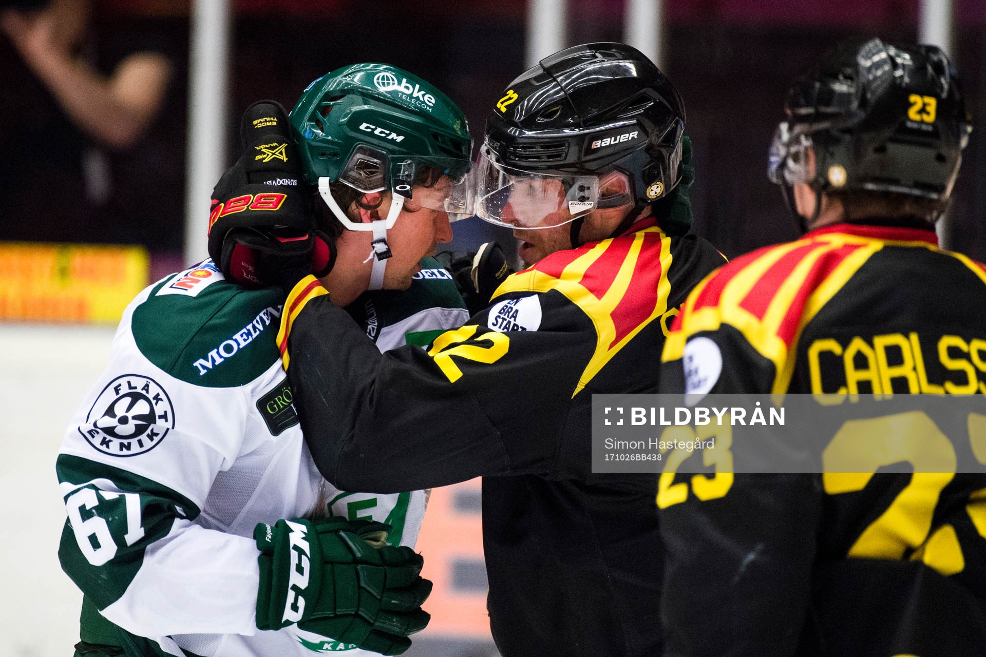 Färjestads Christoffer Törngren och Brynäs Jörgen
