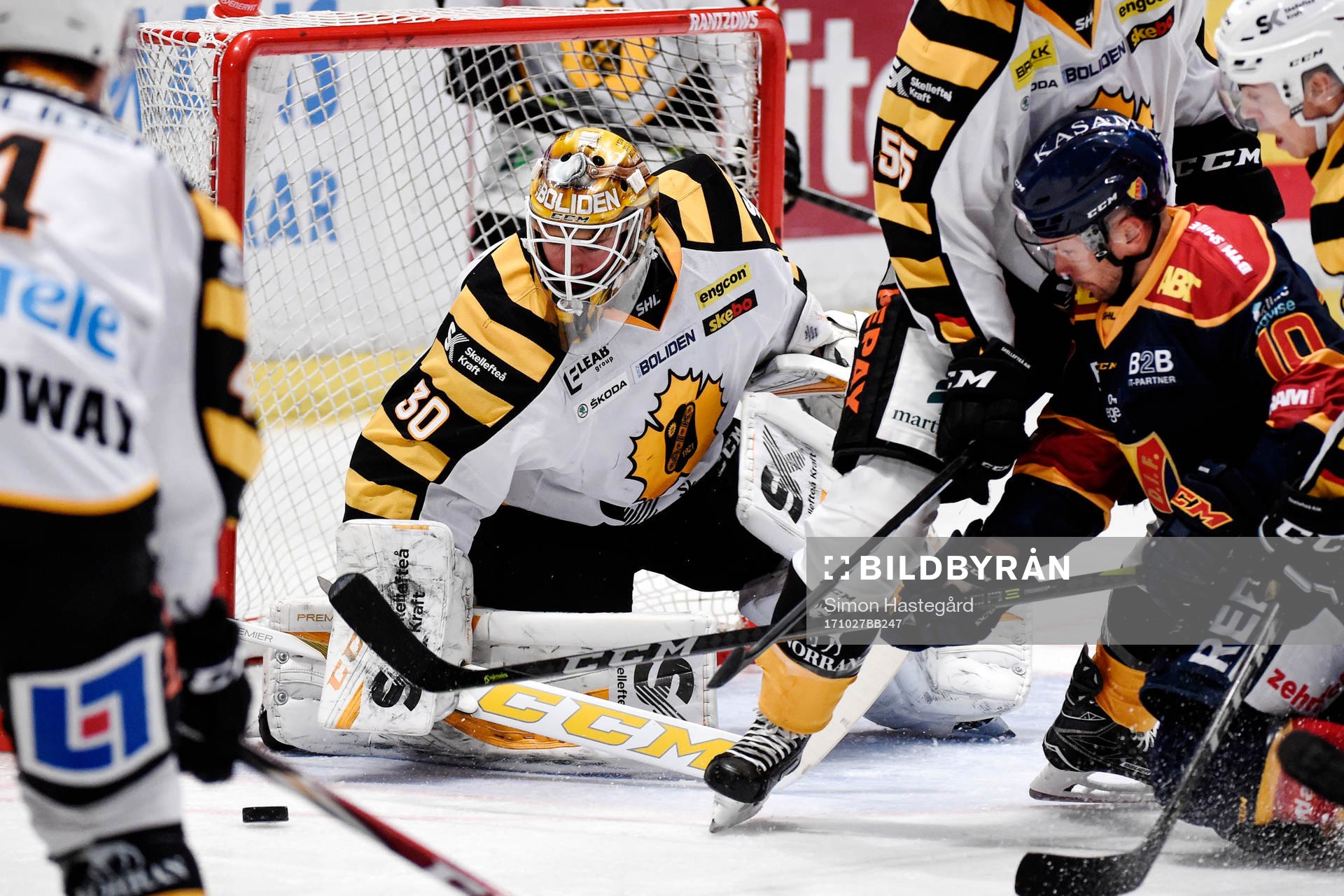 Skellefteås målvakt Gustaf Lindvall