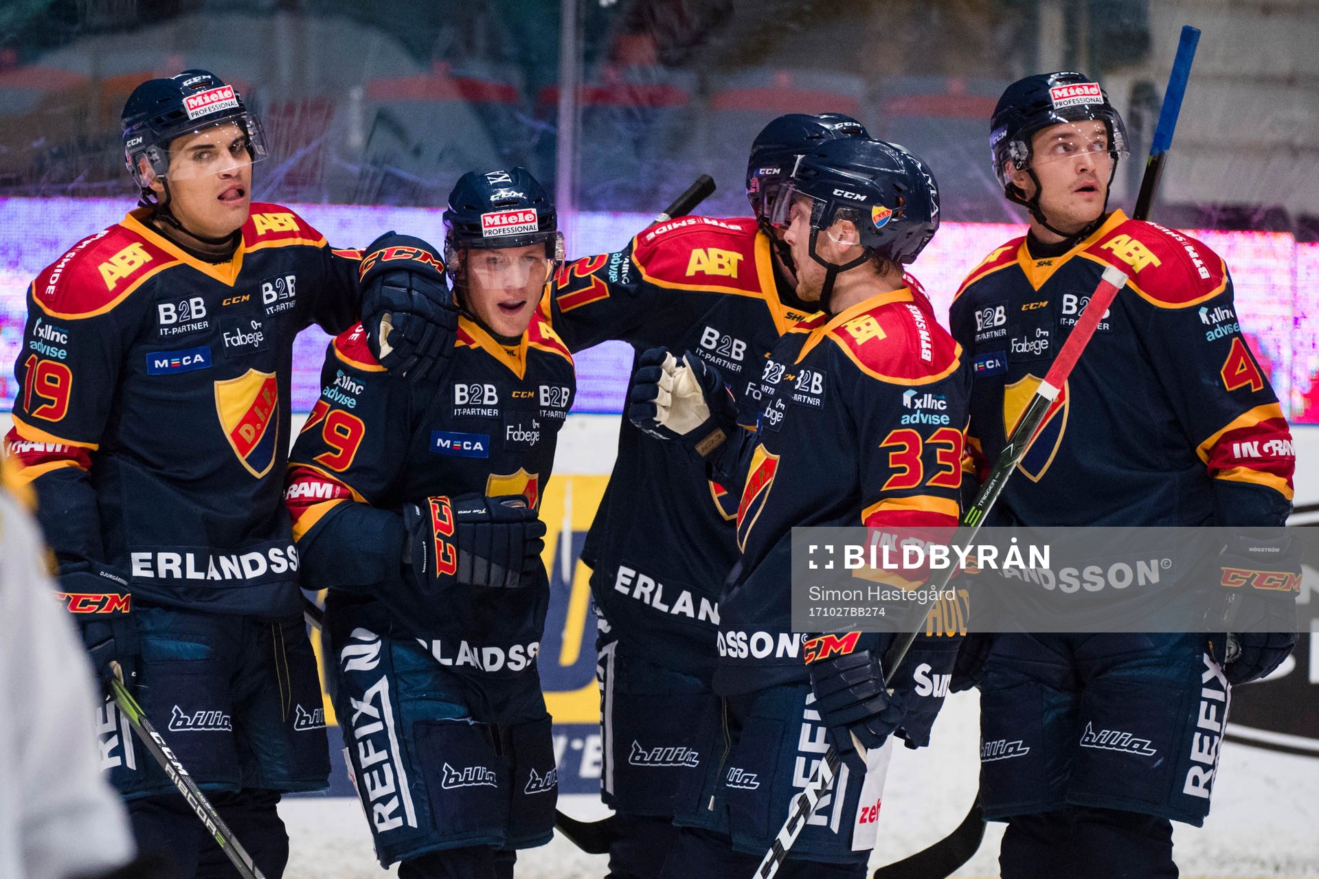 Djurgårdens Rene Bourque , Linus Hultström och Marcus