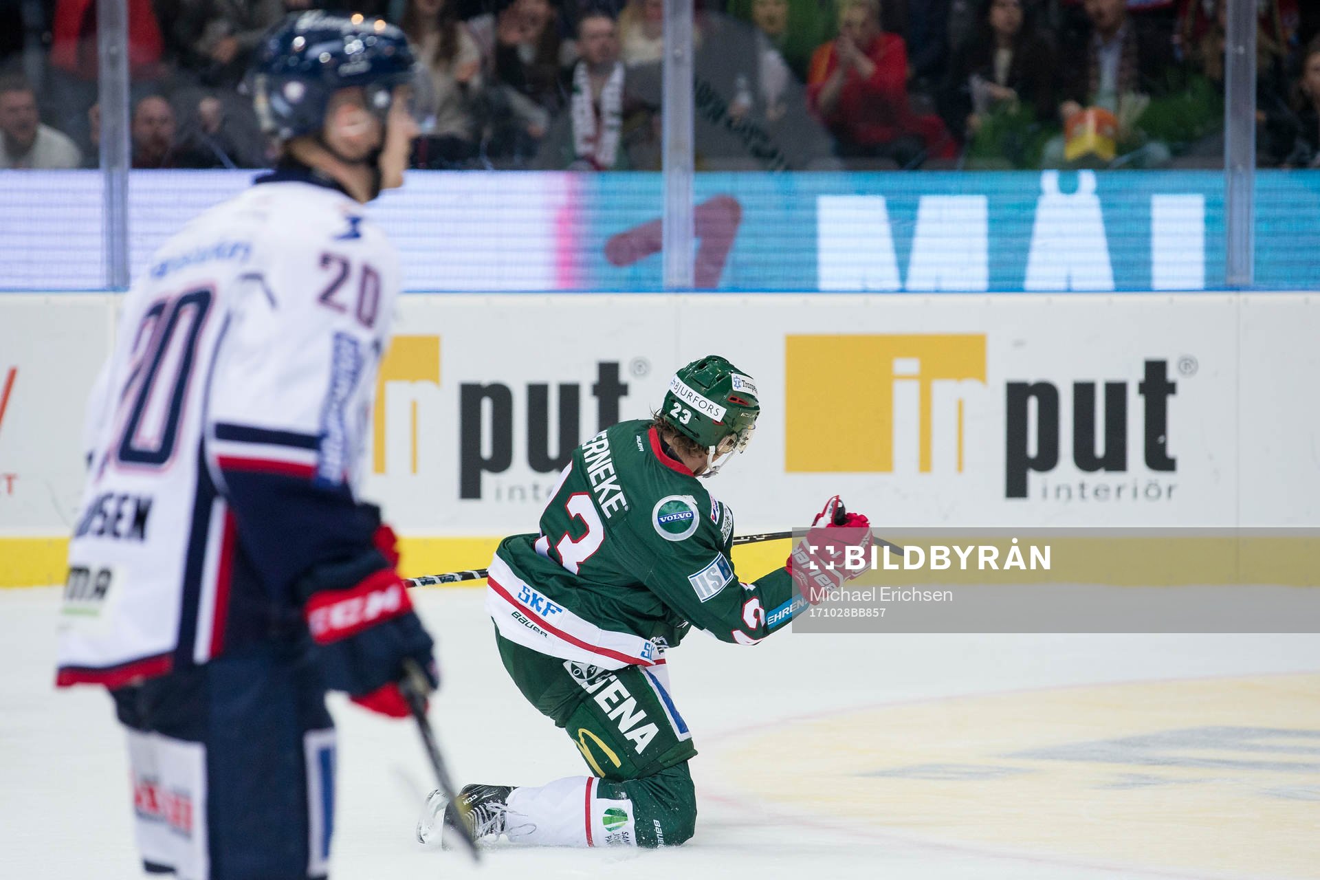 Frölundas Jesper Emanuelsson jublar